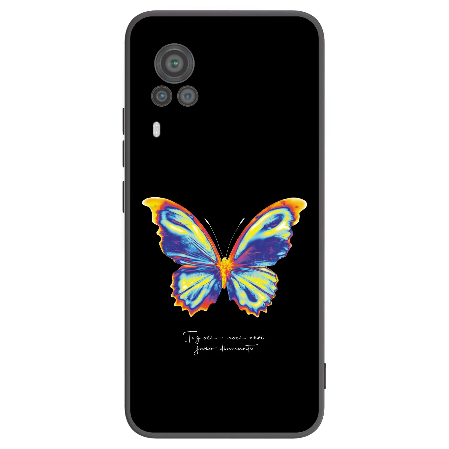 Picasee silikonowe czarne etui na Vivo X60 Pro 5G - Diamanty Black