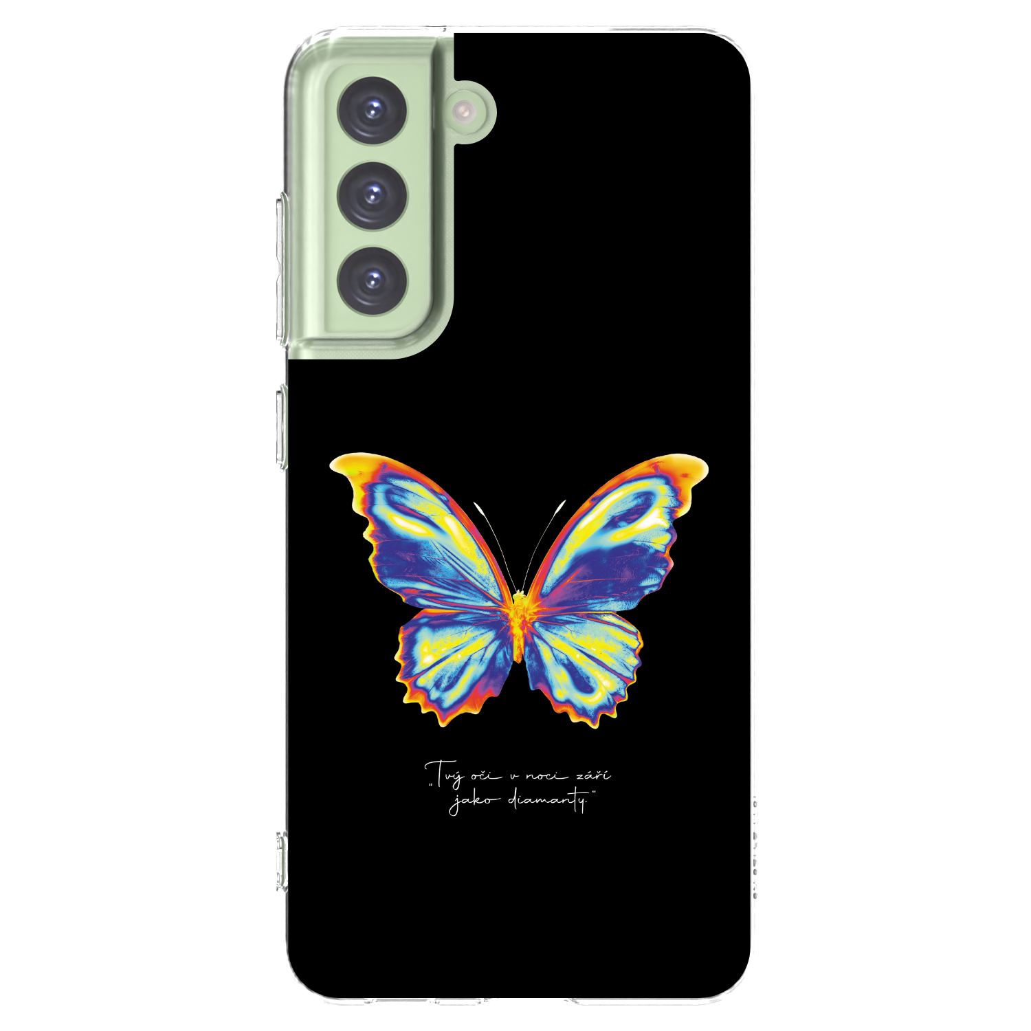 Picasee silikonowe przeźroczyste etui na Samsung Galaxy S21 FE 5G - Diamanty Black