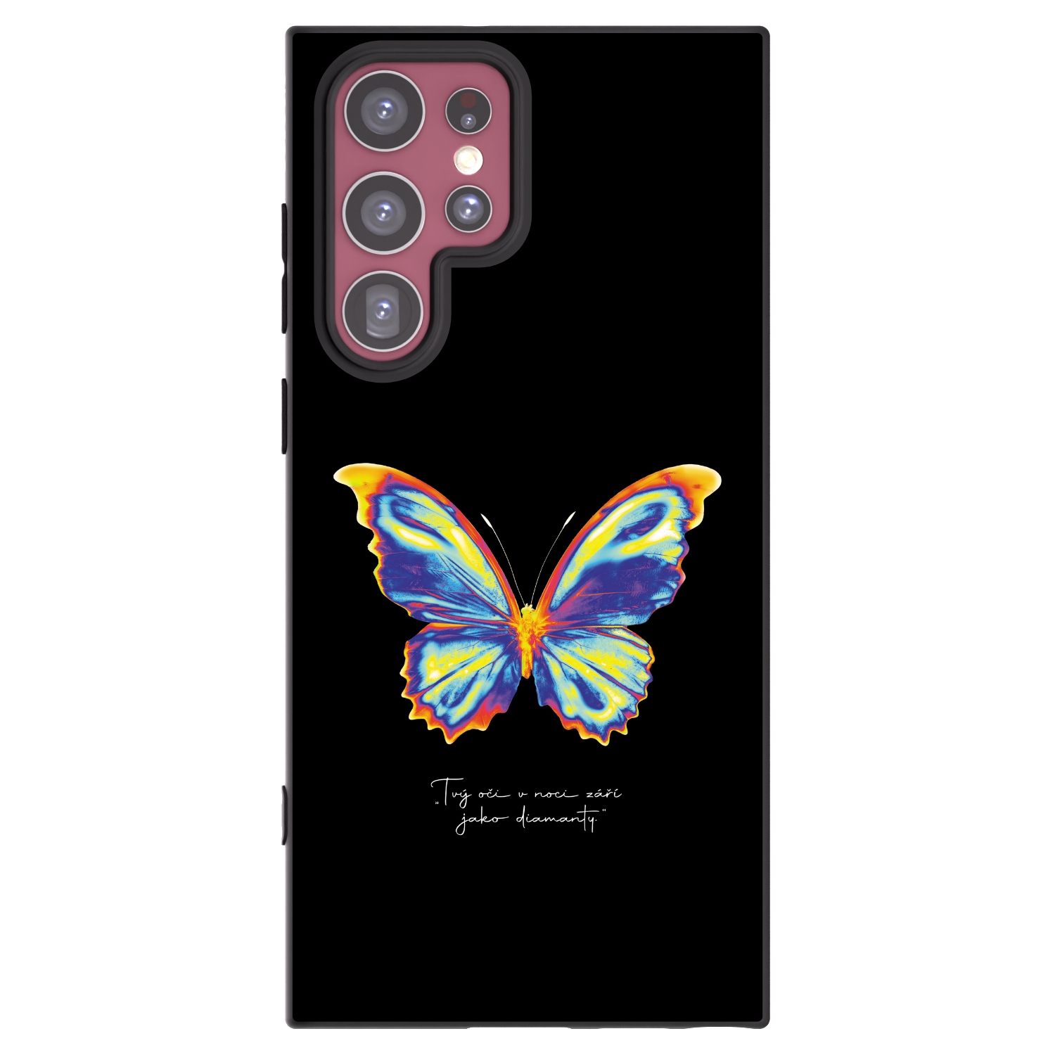 Picasee silikonowe czarne etui na Samsung Galaxy S22 Ultra 5G - Diamanty Black