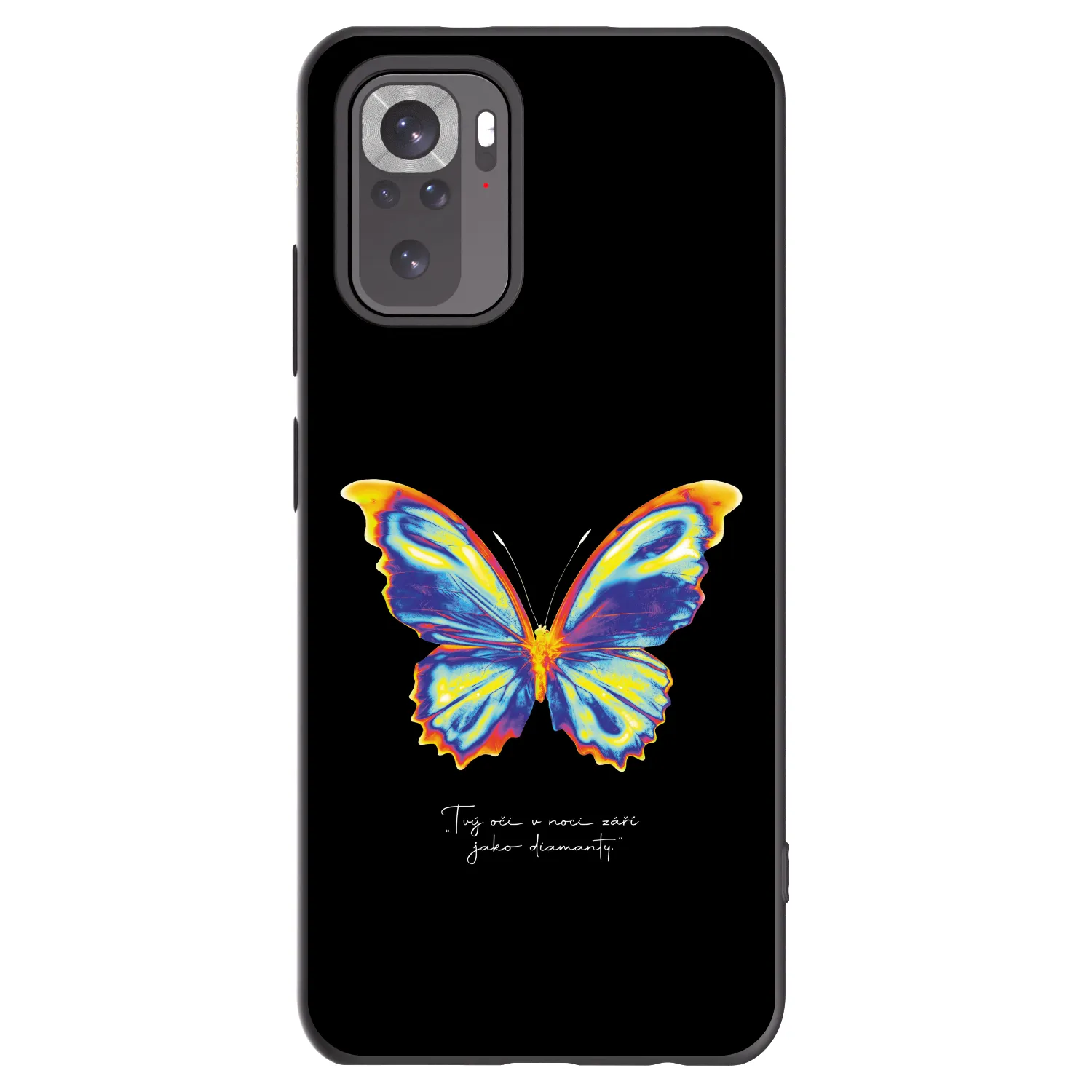 Picasee silikonowe czarne etui na Xiaomi Redmi Note 11S 4G - Diamanty Black