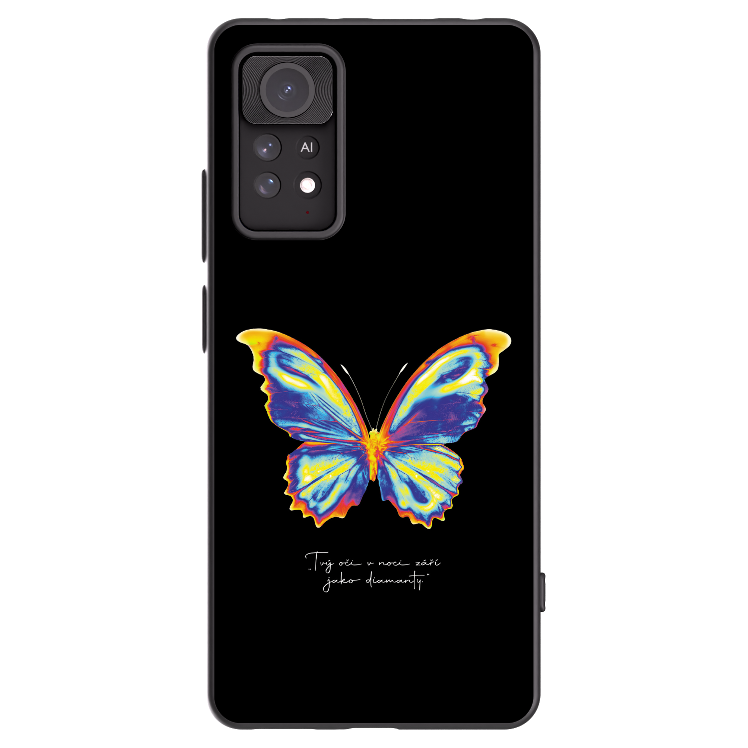 Picasee silikonowe czarne etui na Xiaomi Redmi Note 11 Pro - Diamanty Black