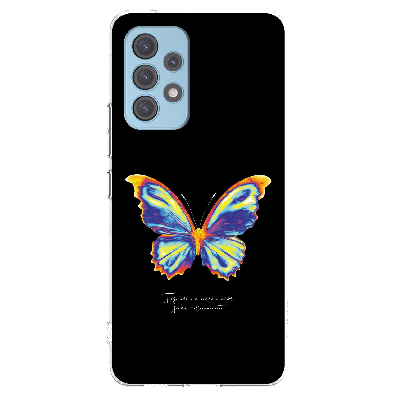 Picasee silikonowe przeźroczyste etui na Samsung Galaxy A53 5G A536 - Diamanty Black