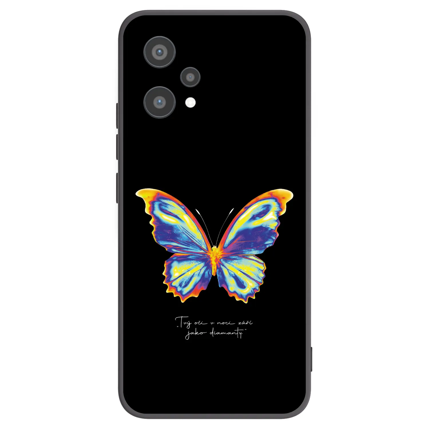 Picasee silikonowe czarne etui na Realme 9 Pro 5G - Diamanty Black