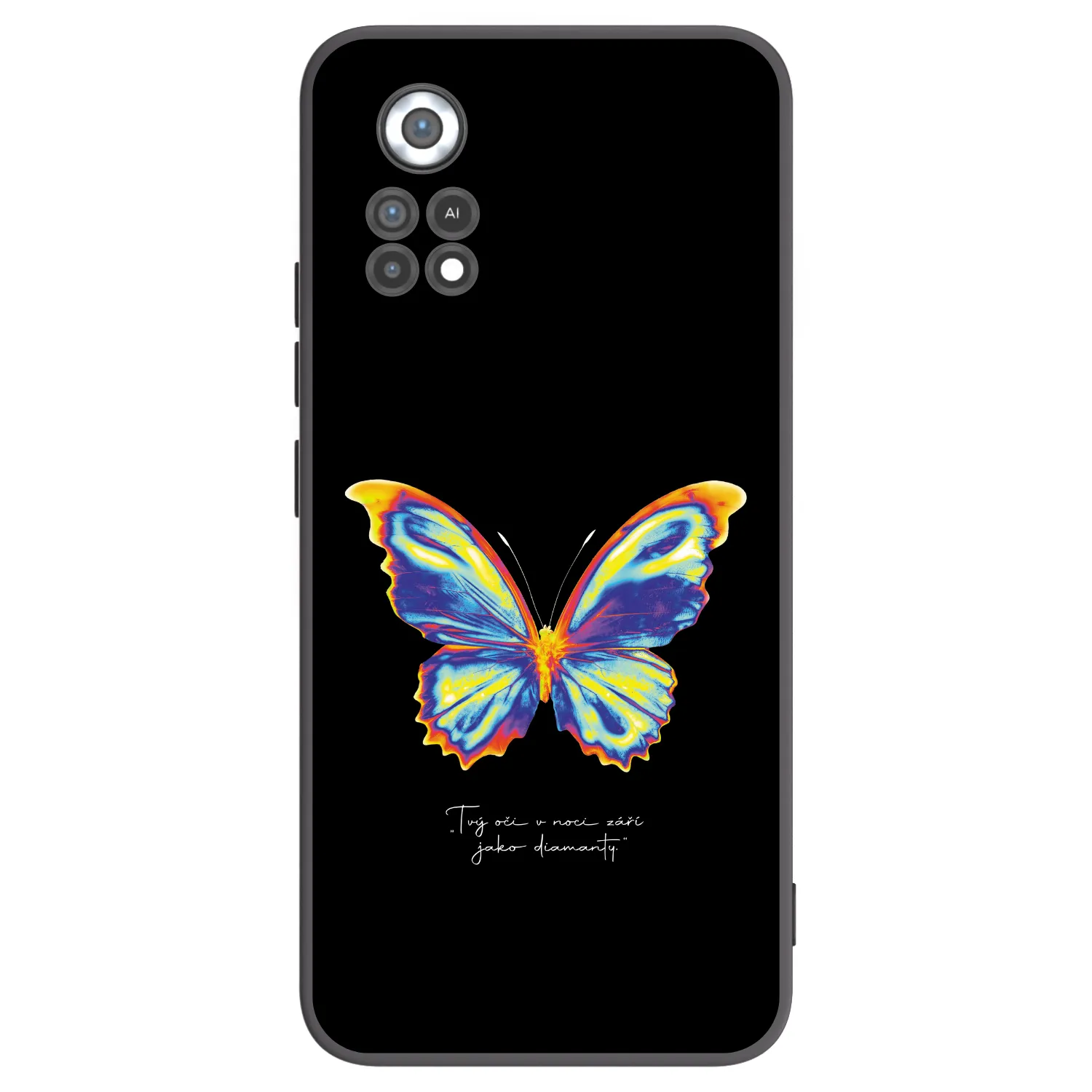 Picasee silikonowe czarne etui na Xiaomi Poco X4 Pro 5G - Diamanty Black