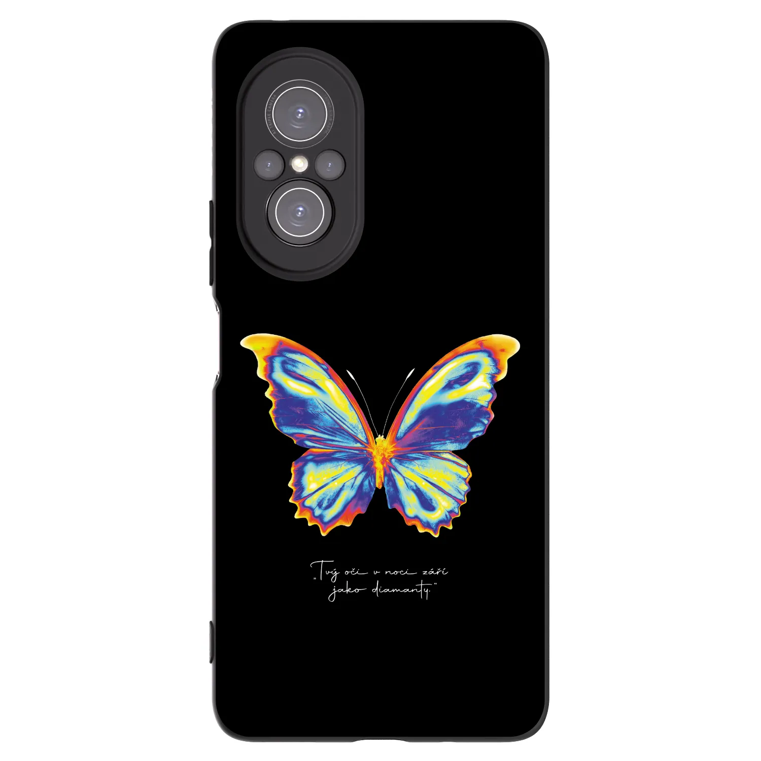 Picasee silikonowe czarne etui na Huawei Nova 9 SE - Diamanty Black