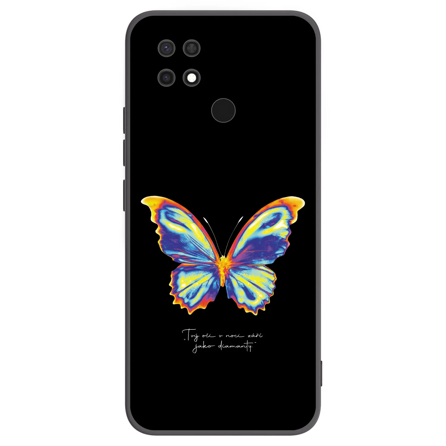 Picasee silikonowe czarne etui na Xiaomi Redmi 10C - Diamanty Black