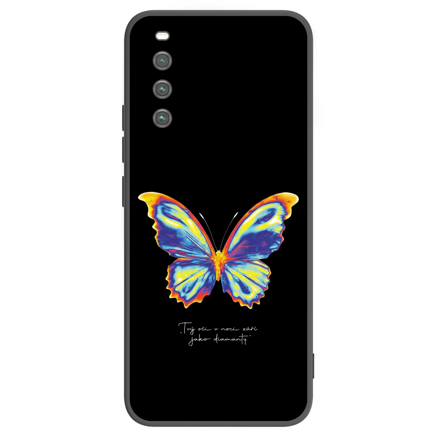 Picasee silikonowe czarne etui na Sony Xperia 10 IV 5G - Diamanty Black