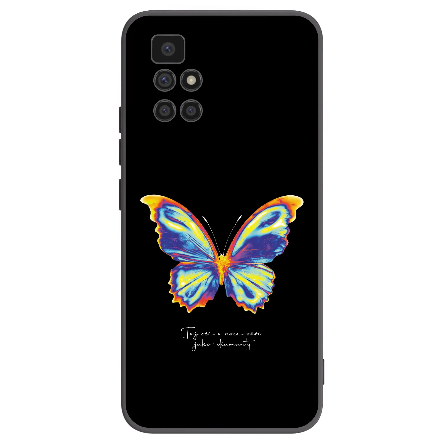 Picasee silikonowe czarne etui na Xiaomi Redmi 10 (2022) - Diamanty Black