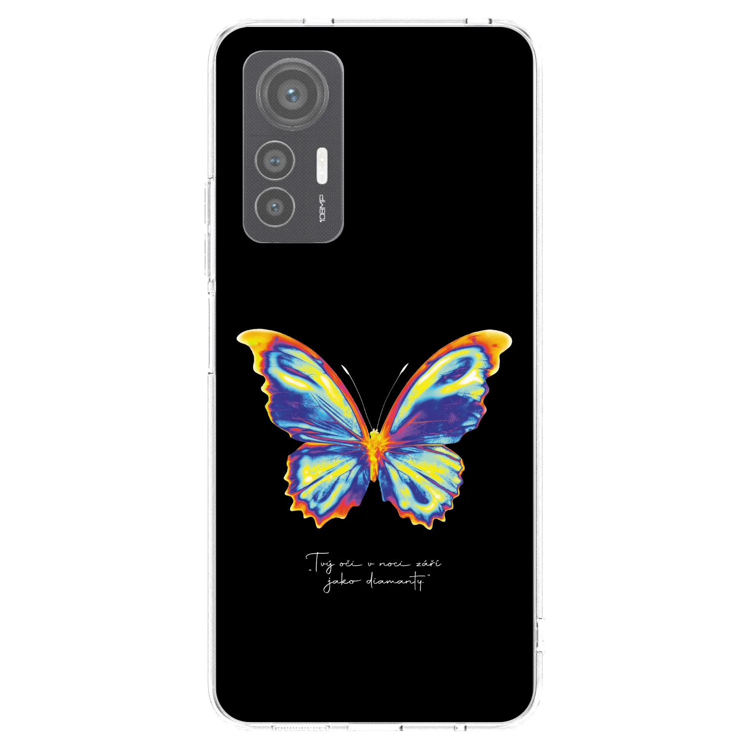 Picasee silikonowe przeźroczyste etui na Xiaomi 12 Lite - Diamanty Black