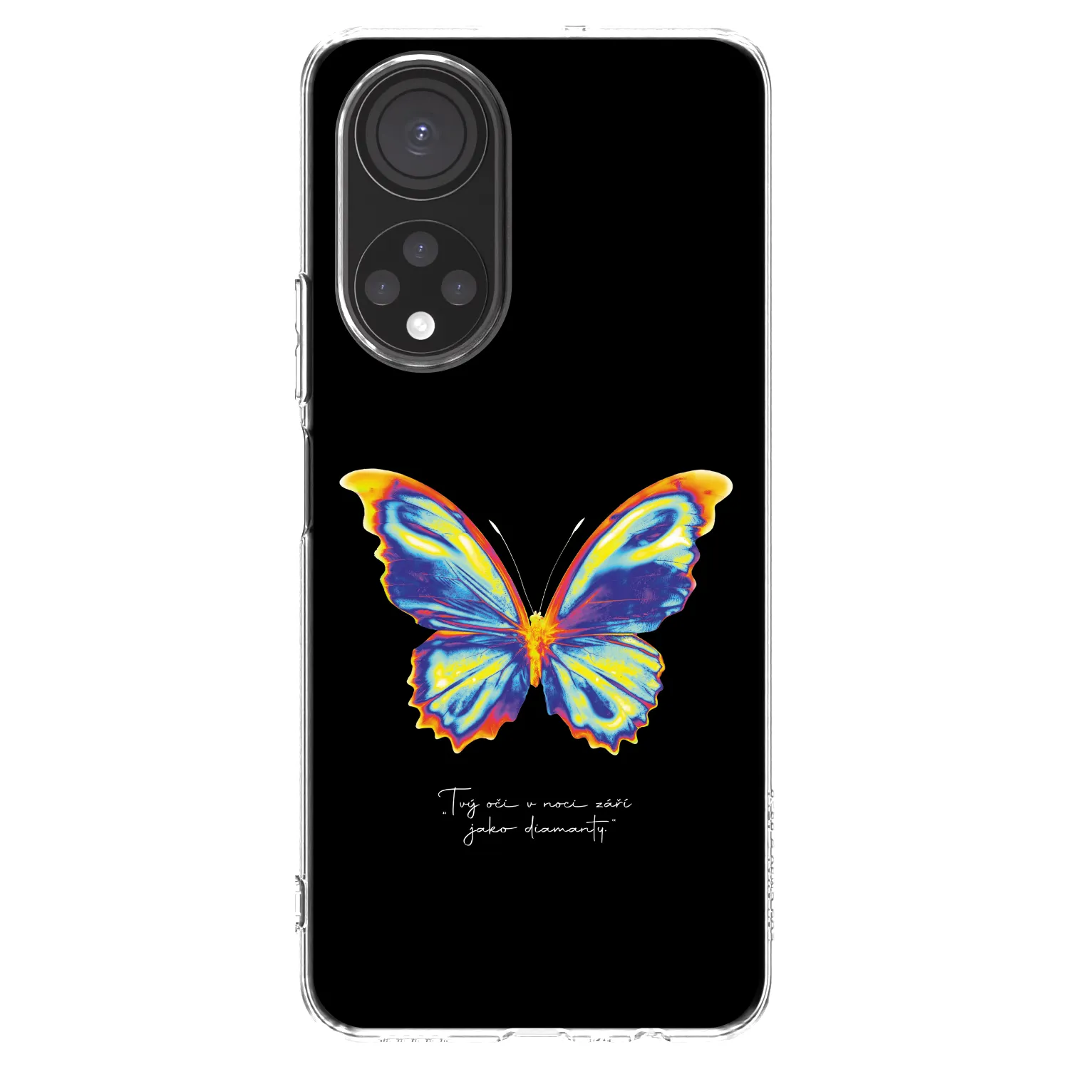 Picasee silikonowe przeźroczyste etui na Honor X7 - Diamanty Black