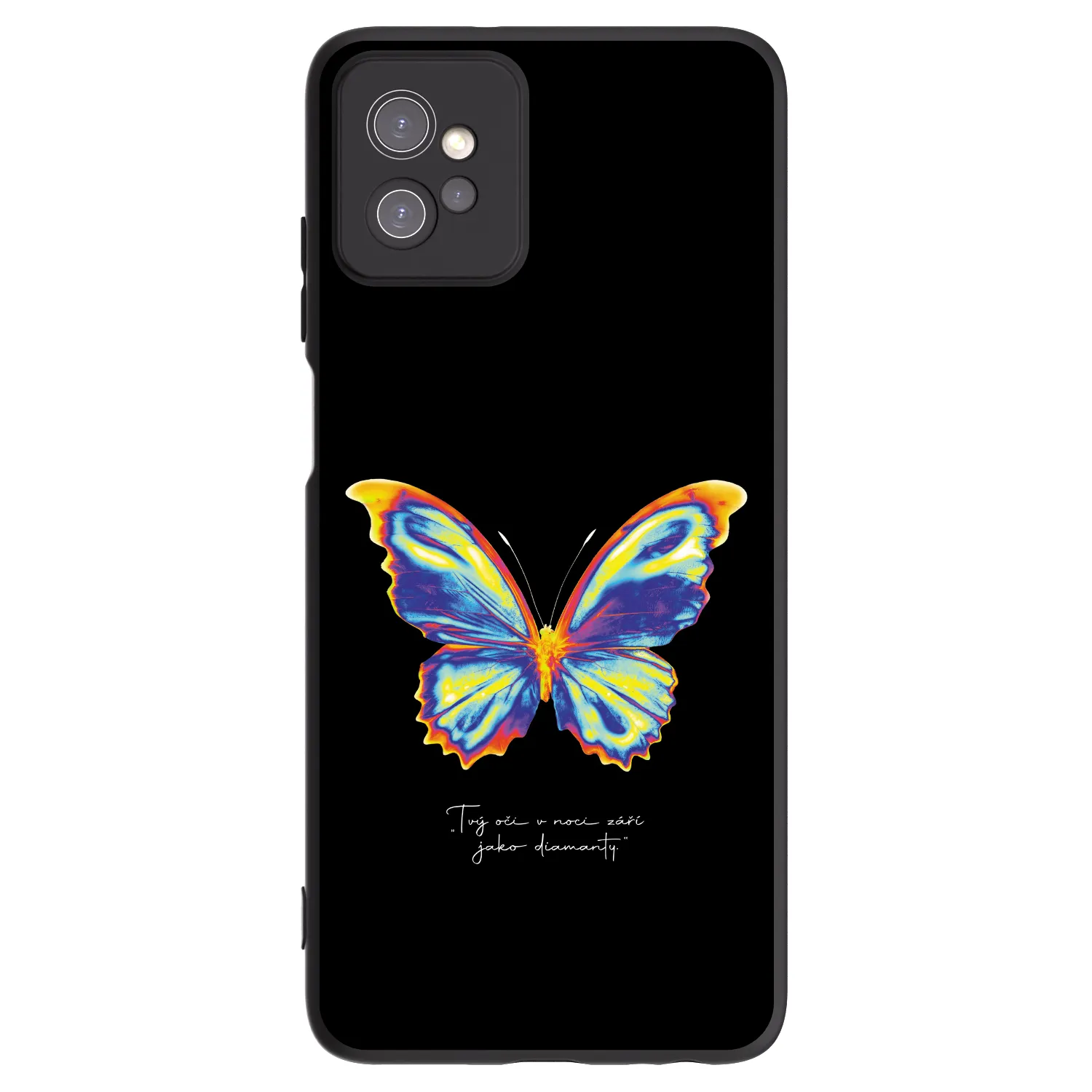 Picasee silikonowe czarne etui na Motorola Moto G32 - Diamanty Black