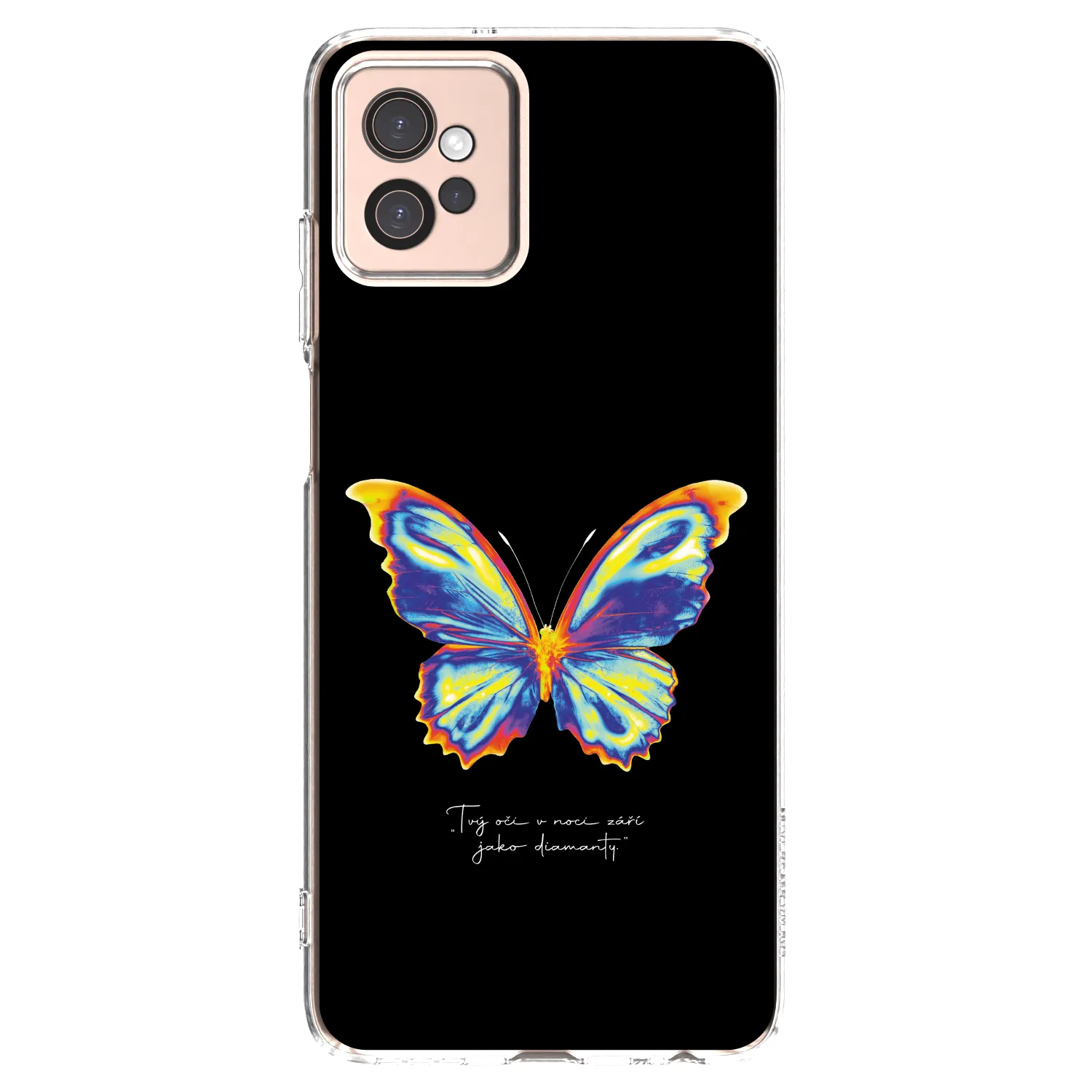 Picasee silikonowe przeźroczyste etui na Motorola Moto G32 - Diamanty Black
