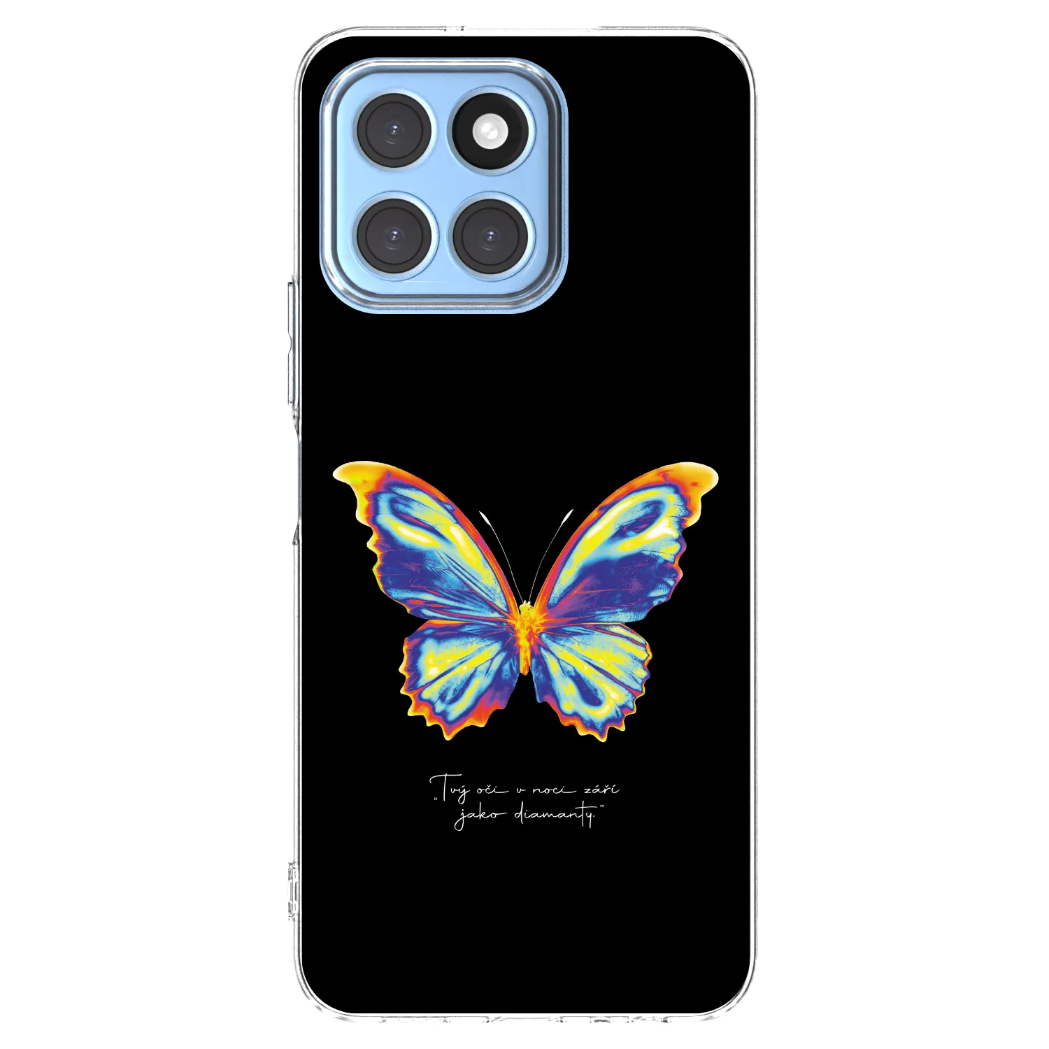 Picasee silikonowe przeźroczyste etui na Honor X6 - Diamanty Black