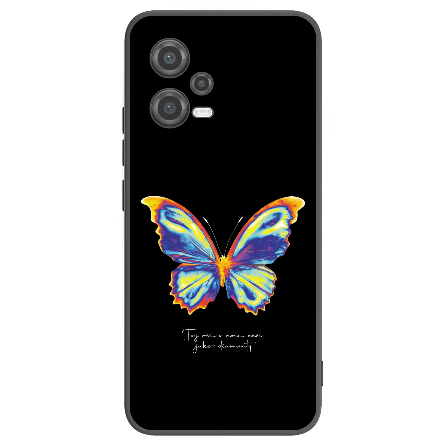 Picasee silikonowe czarne etui na Xiaomi Poco X5 - Diamanty Black