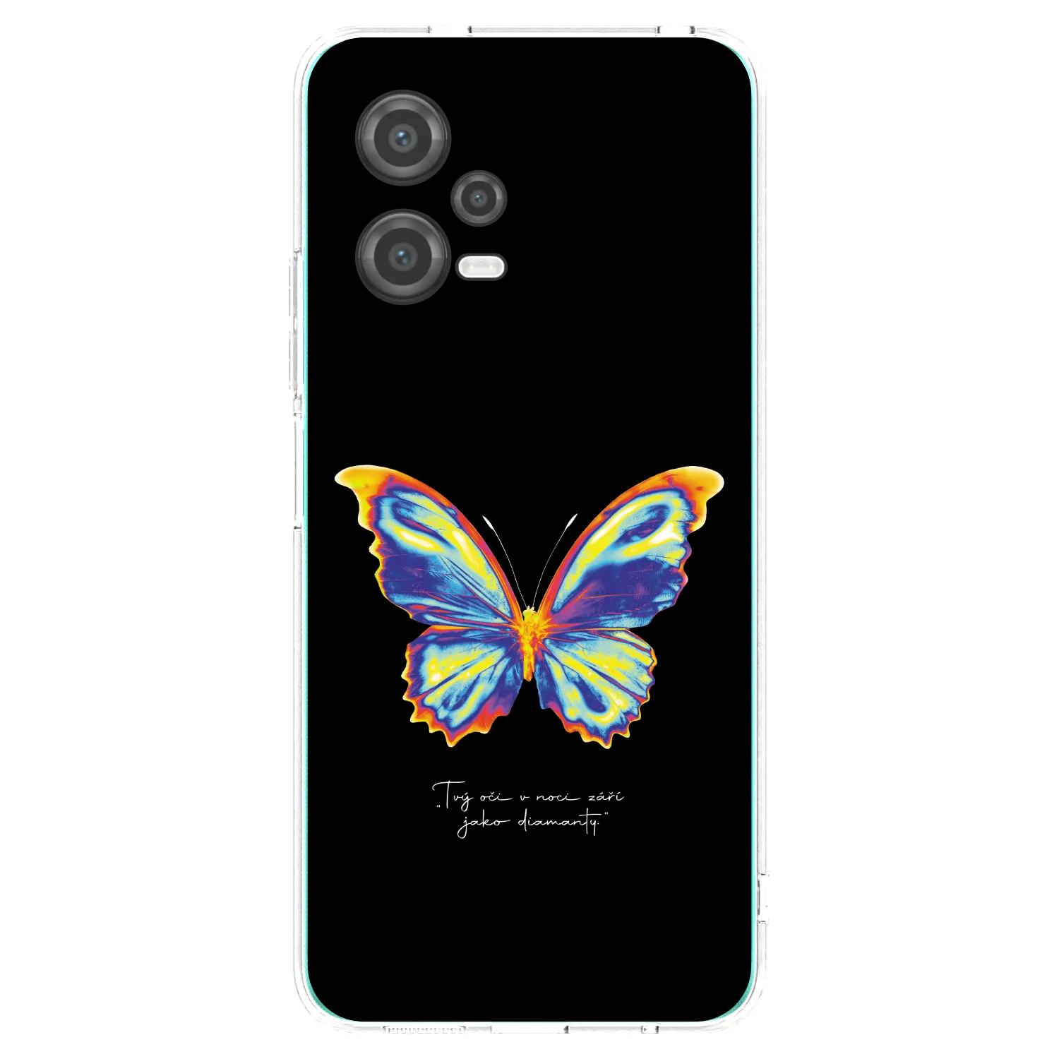 Picasee silikonowe przeźroczyste etui na Xiaomi Poco X5 - Diamanty Black