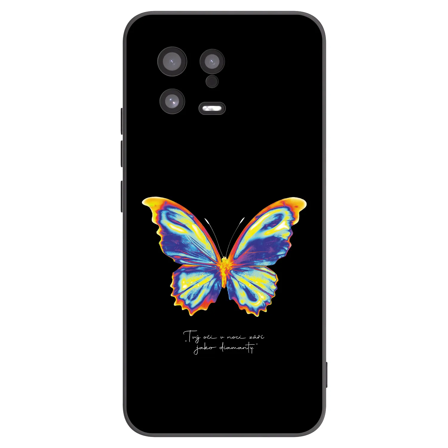 Picasee silikonowe czarne etui na Xiaomi 13 - Diamanty Black