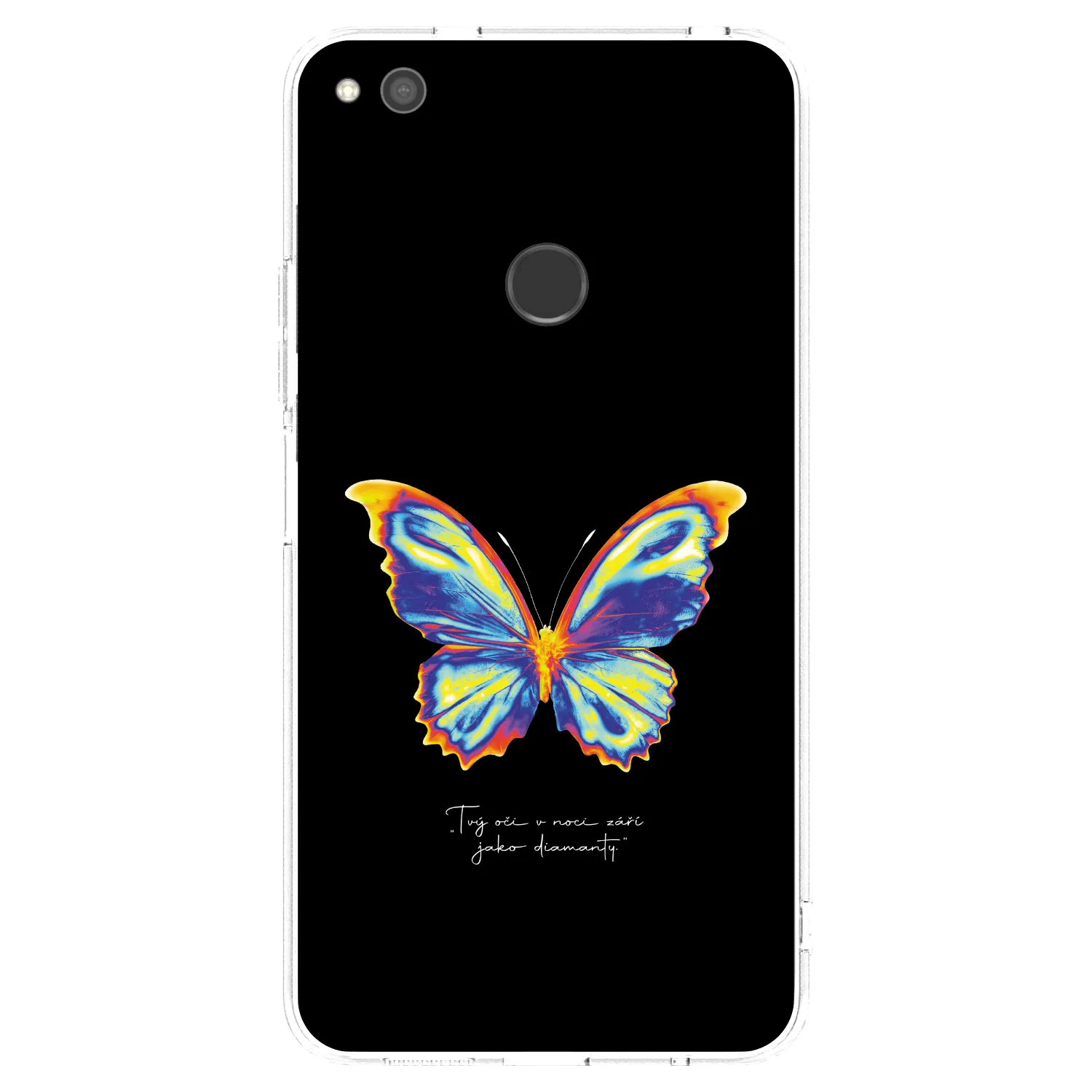 Picasee silikonowe przeźroczyste etui na Huawei P9 Lite 2017 - Diamanty Black
