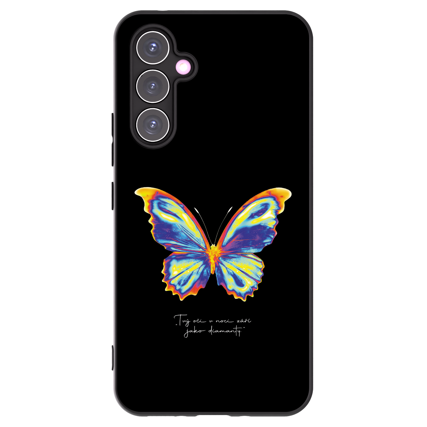 Picasee silikonowe czarne etui na Samsung Galaxy A54 5G A546B - Diamanty Black