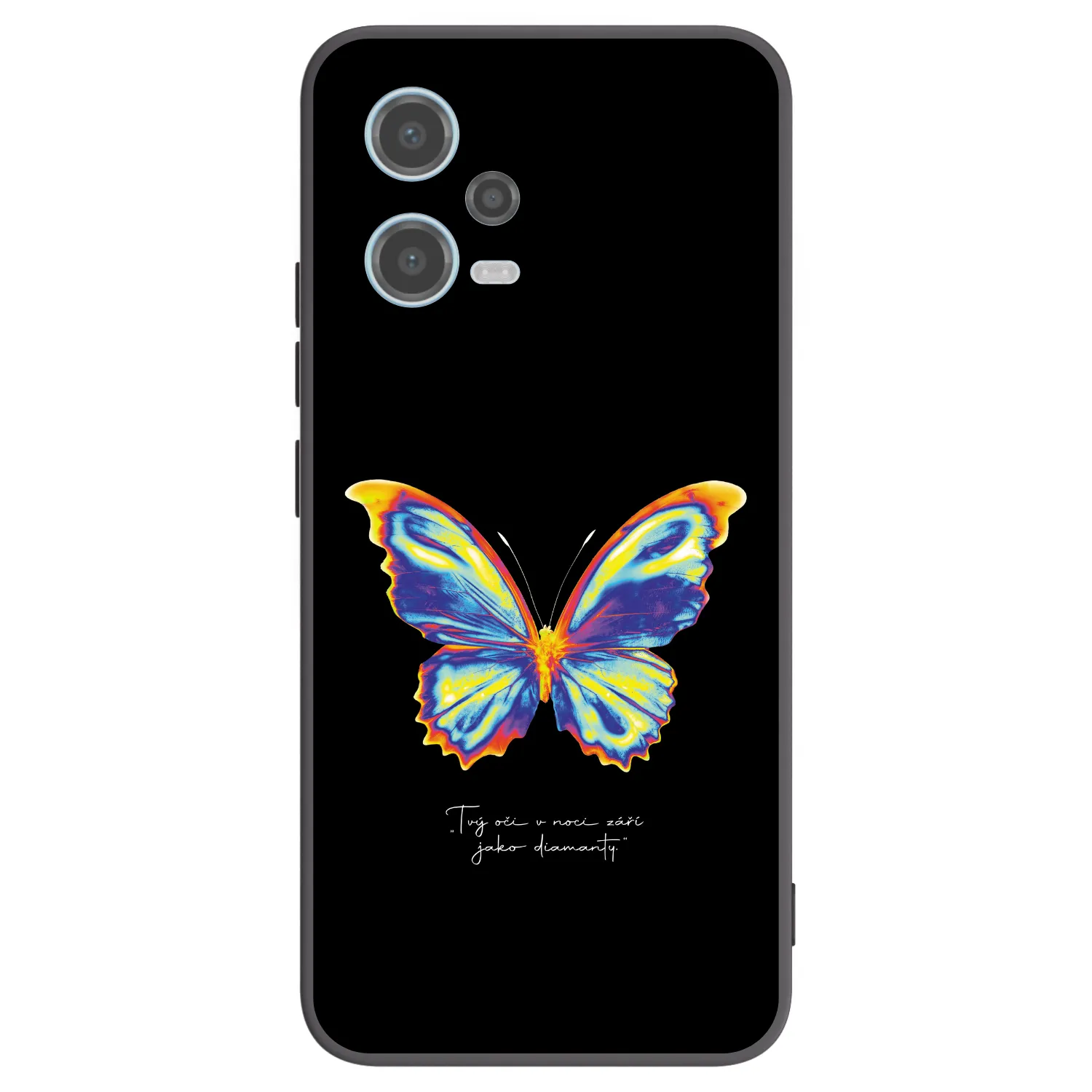 Picasee silikonowe czarne etui na Xiaomi Redmi Note 12 5G - Diamanty Black