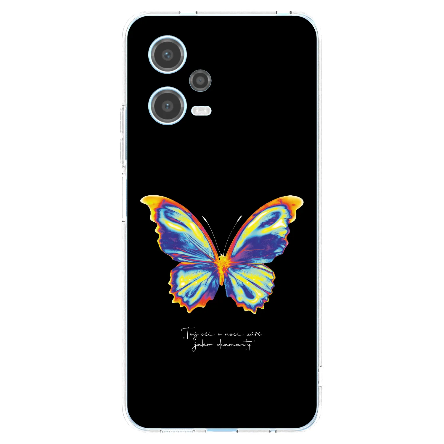 Picasee silikonowe przeźroczyste etui na Xiaomi Redmi Note 12 5G - Diamanty Black
