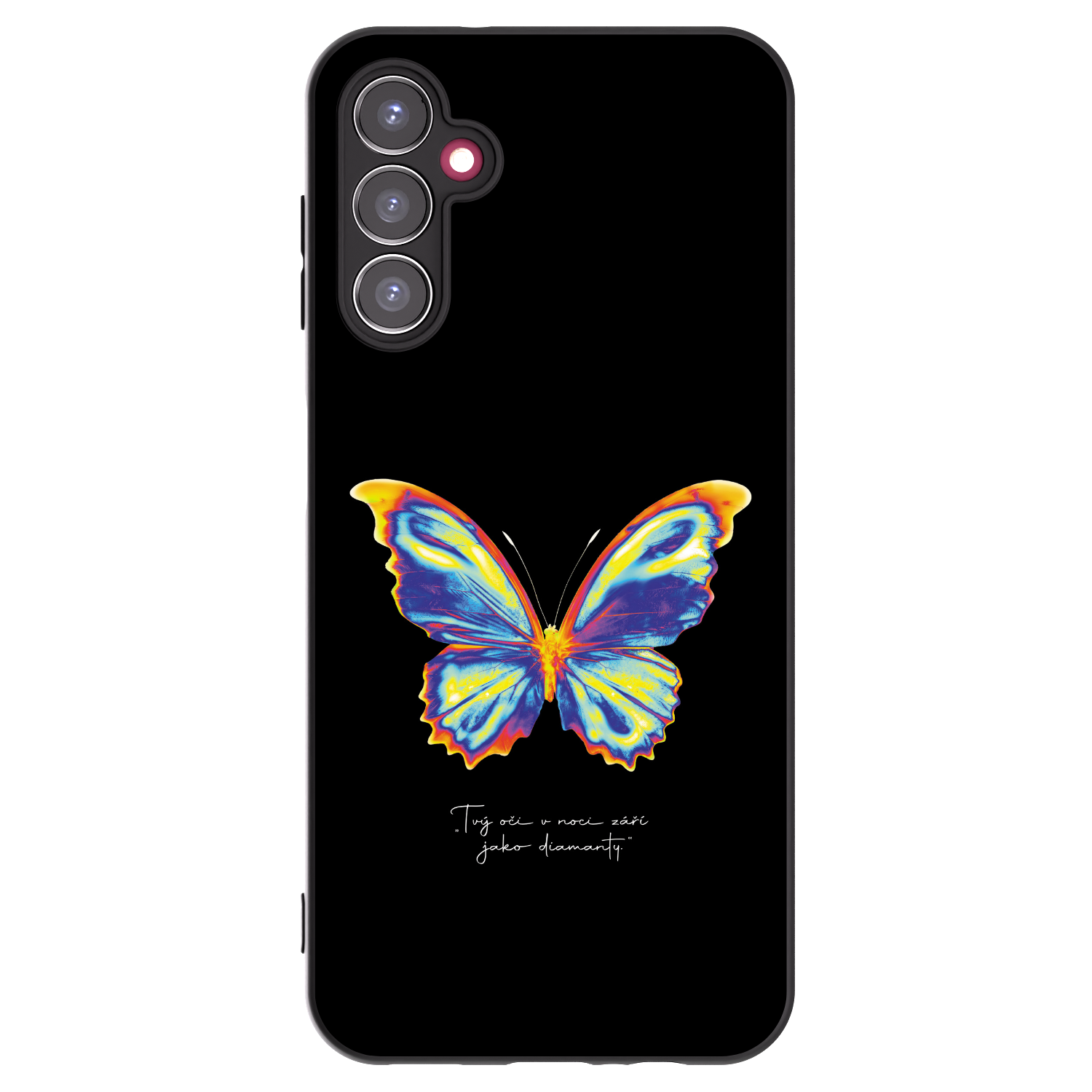 Picasee silikonowe czarne etui na Samsung Galaxy A14 4G A145R - Diamanty Black