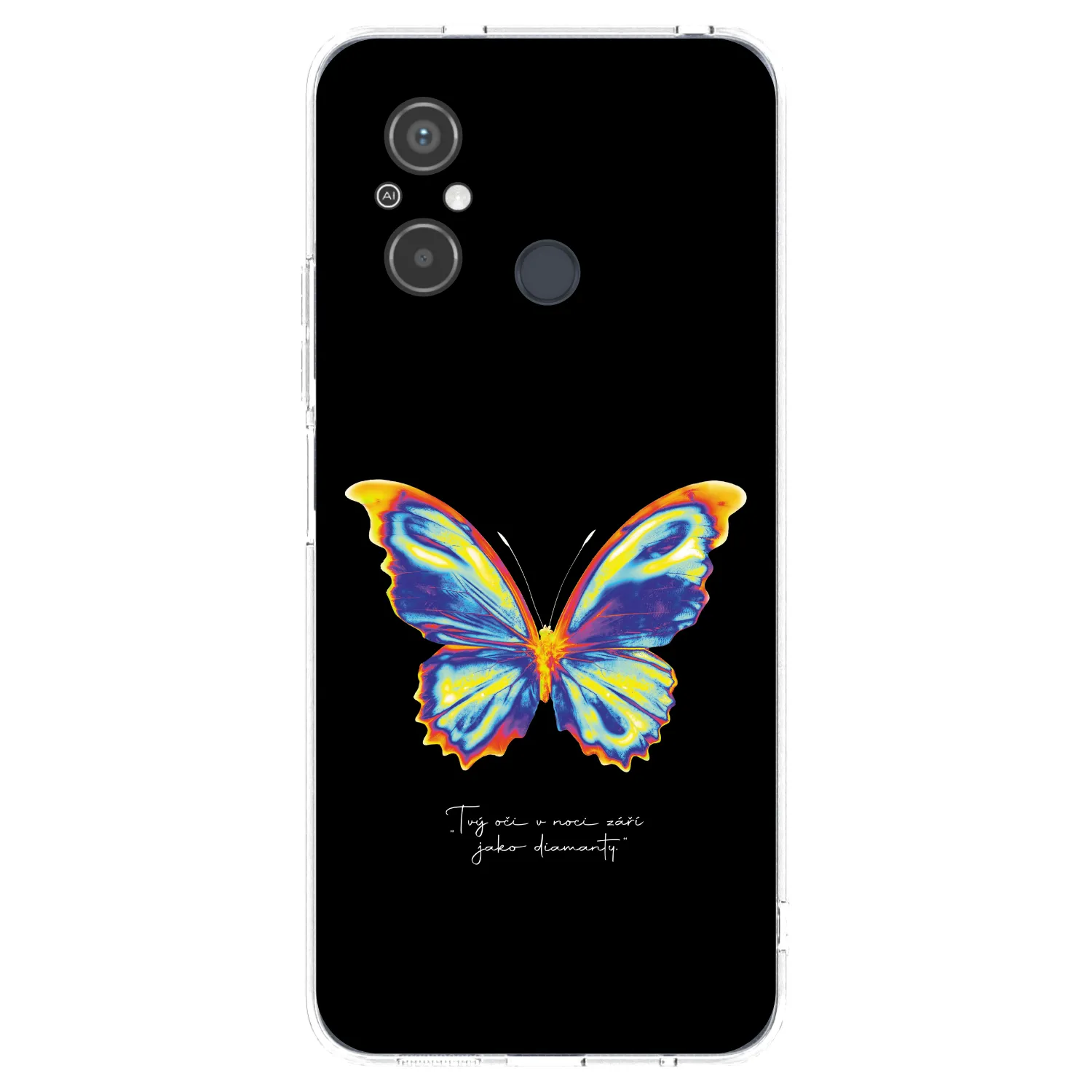 Picasee silikonowe przeźroczyste etui na Xiaomi Redmi 12C - Diamanty Black