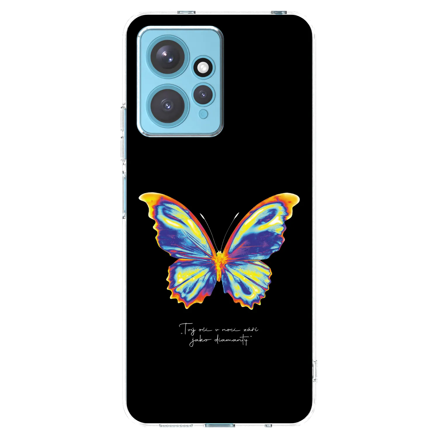 Picasee silikonowe przeźroczyste etui na Xiaomi Redmi Note 12 4G - Diamanty Black