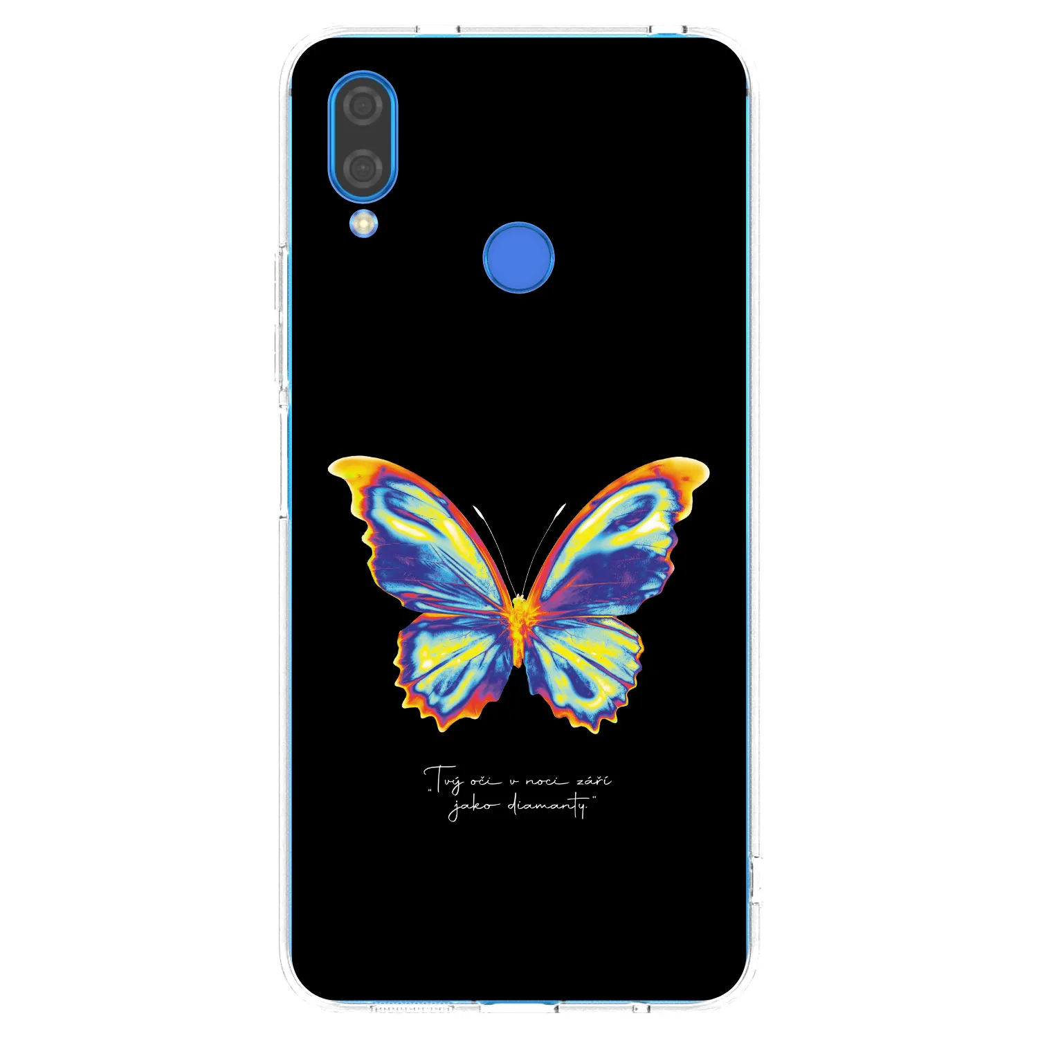 Picasee silikonowe przeźroczyste etui na Huawei Nova 3i - Diamanty Black