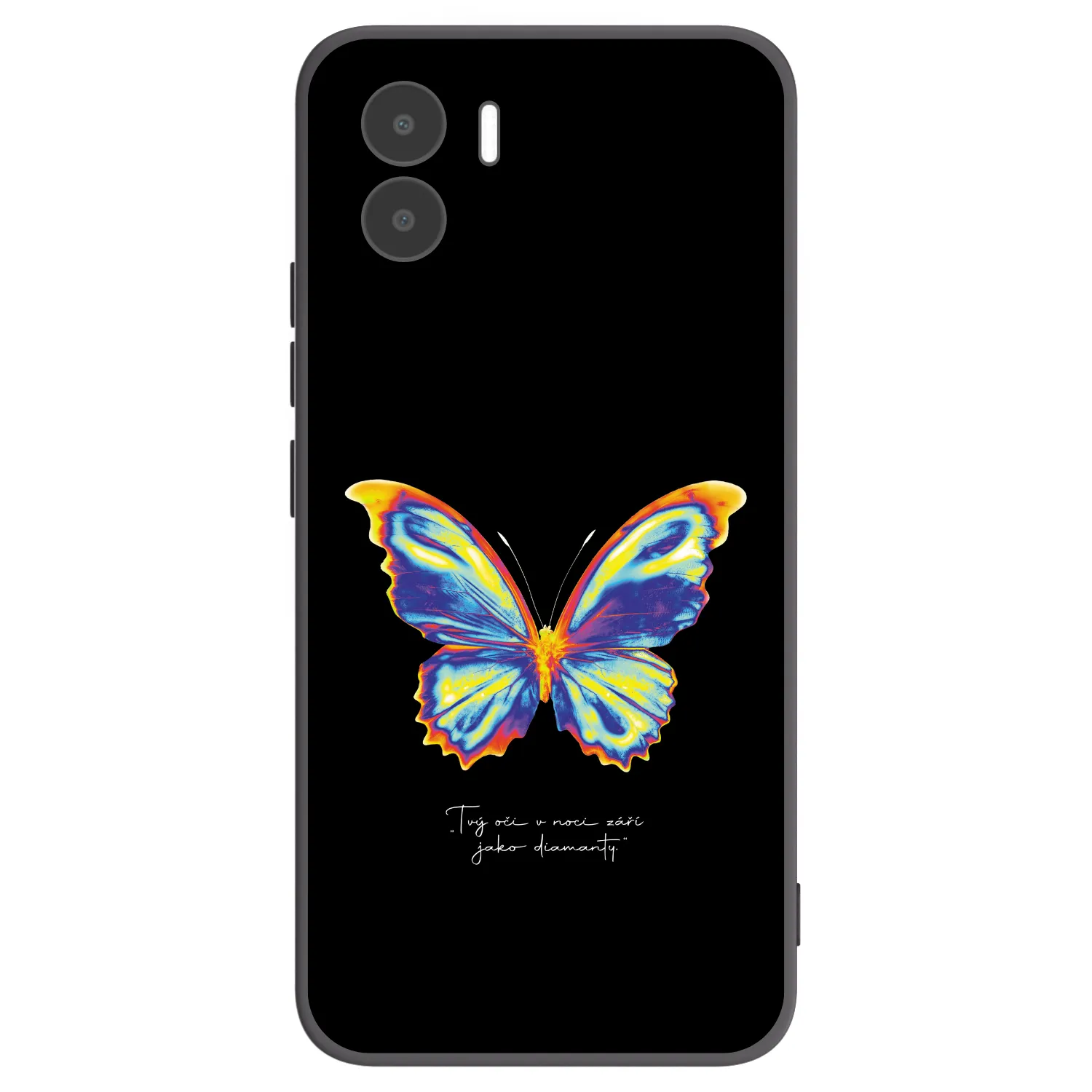Picasee silikonowe czarne etui na Xiaomi Redmi A2 - Diamanty Black