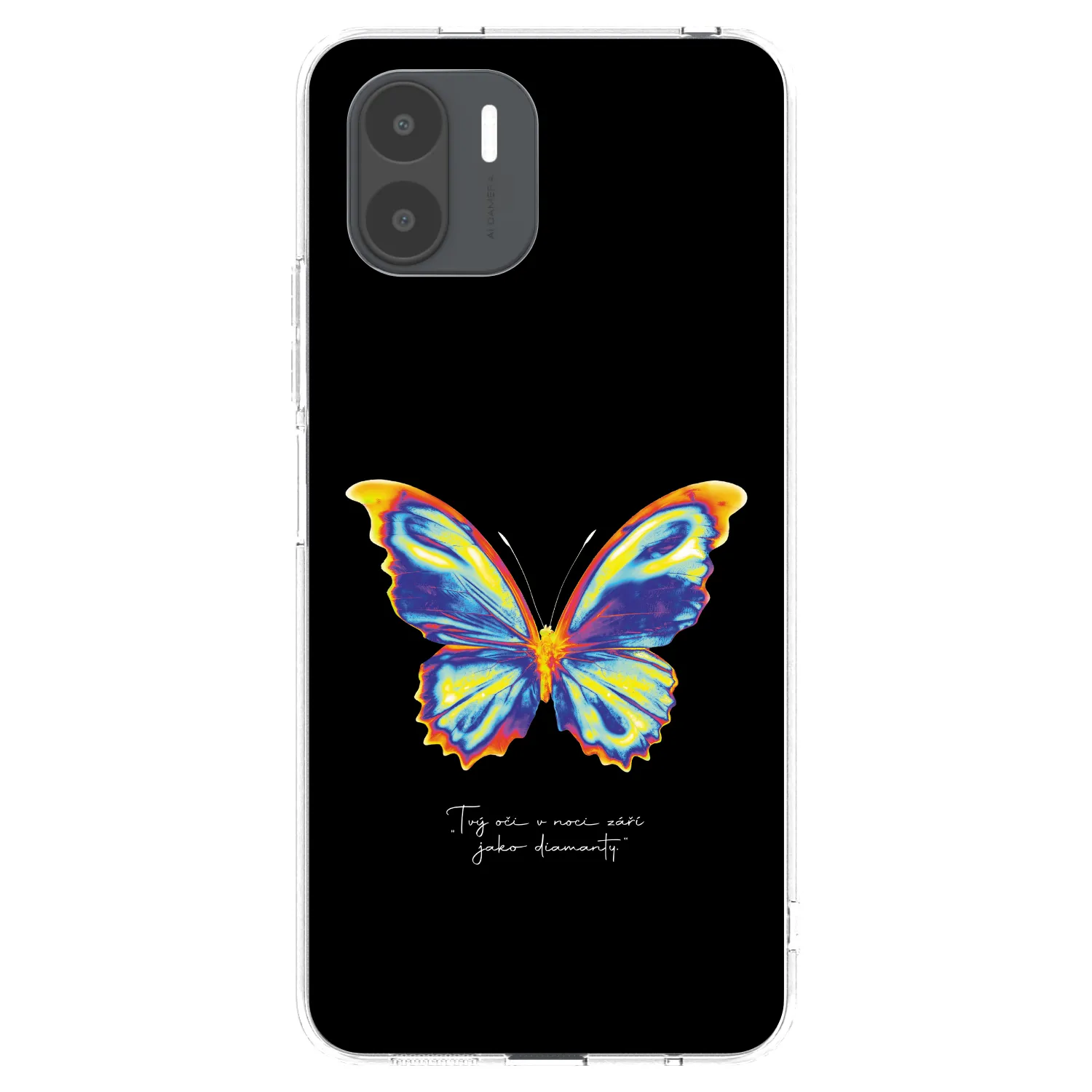 Picasee silikonowe przeźroczyste etui na Xiaomi Redmi A2 - Diamanty Black