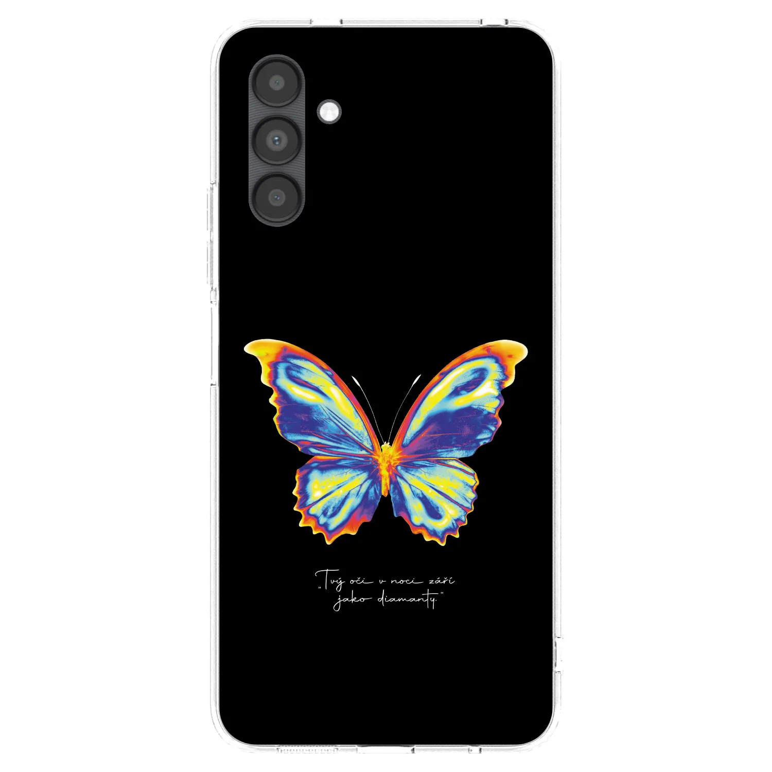 Picasee silikonowe przeźroczyste etui na Samsung Galaxy A04s A047F - Diamanty Black