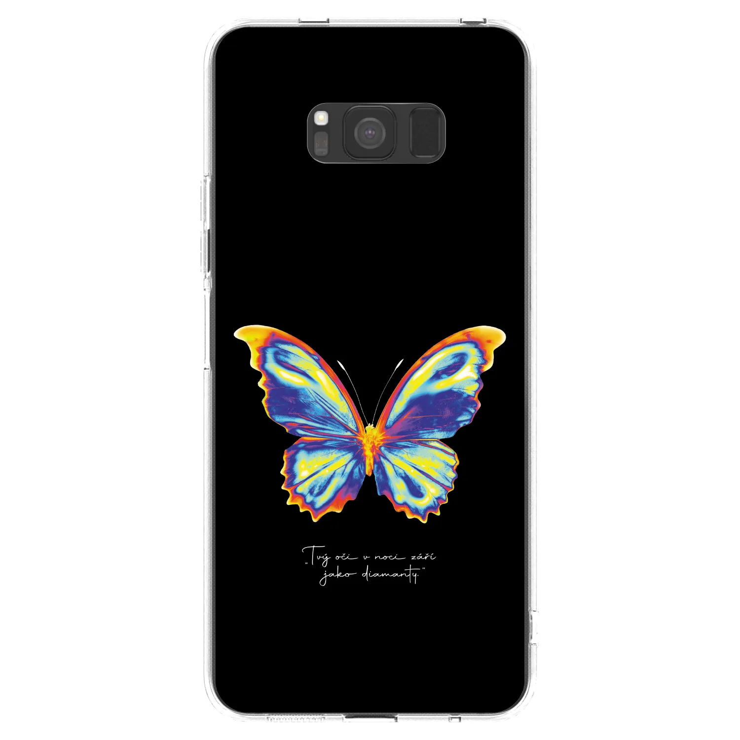 Picasee silikonowe przeźroczyste etui na Samsung Galaxy S8 G950F - Diamanty Black