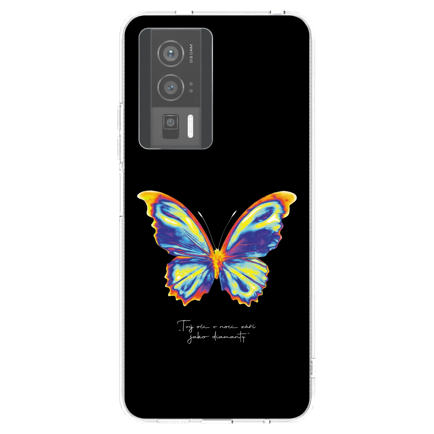 Picasee silikonowe przeźroczyste etui na Xiaomi Poco F5 Pro 5G - Diamanty Black