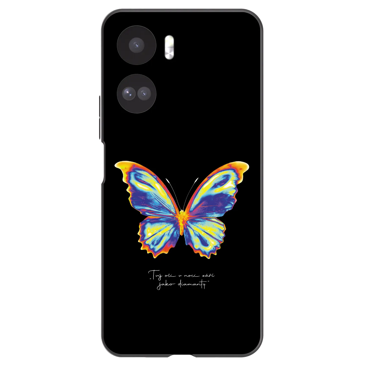 Picasee silikonowe czarne etui na Honor 90 Lite 5G - Diamanty Black