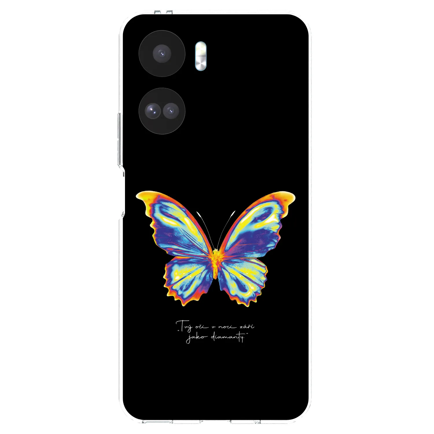 Picasee silikonowe przeźroczyste etui na Honor 90 Lite 5G - Diamanty Black