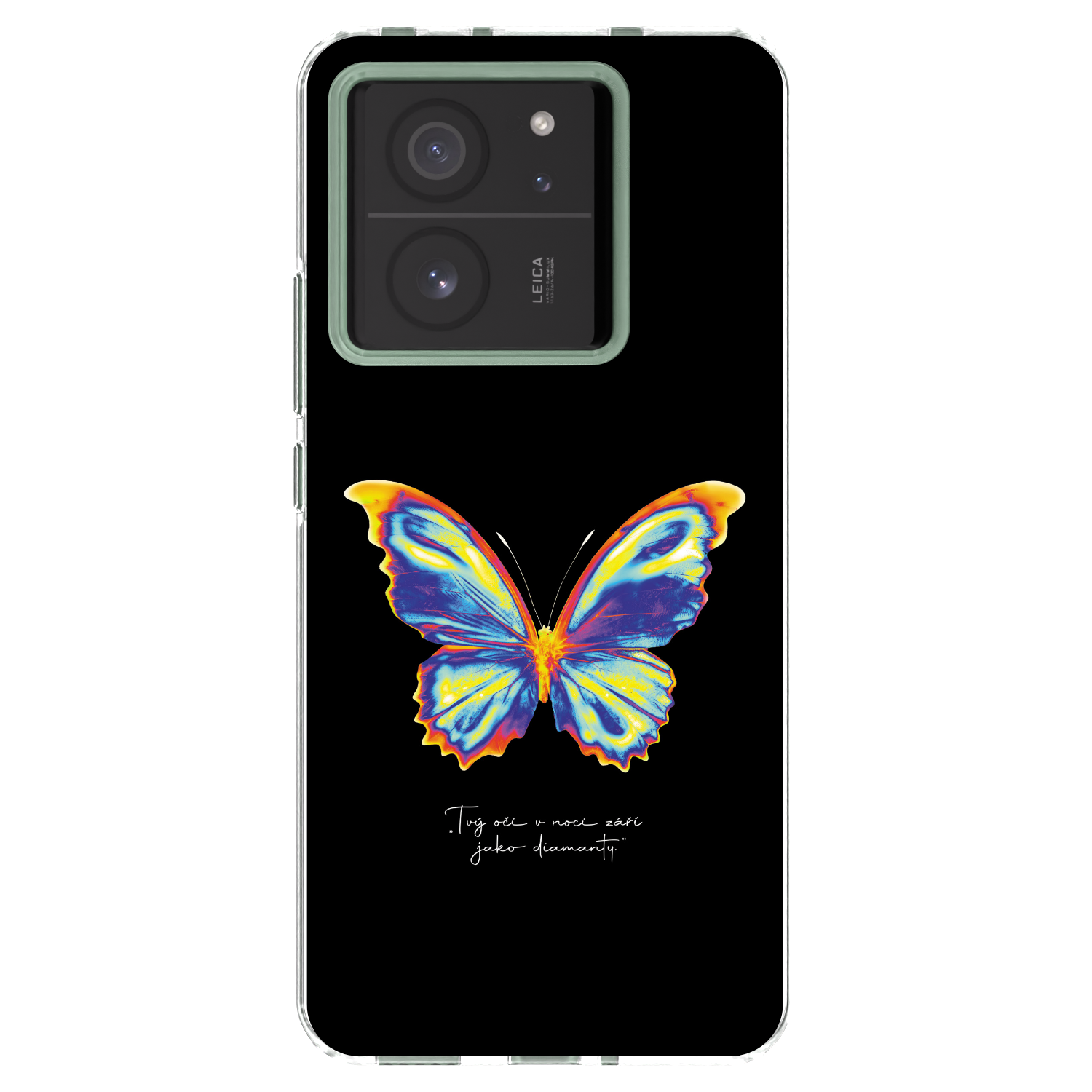 Picasee silikonowe przeźroczyste etui na Xiaomi 13T Pro - Diamanty Black