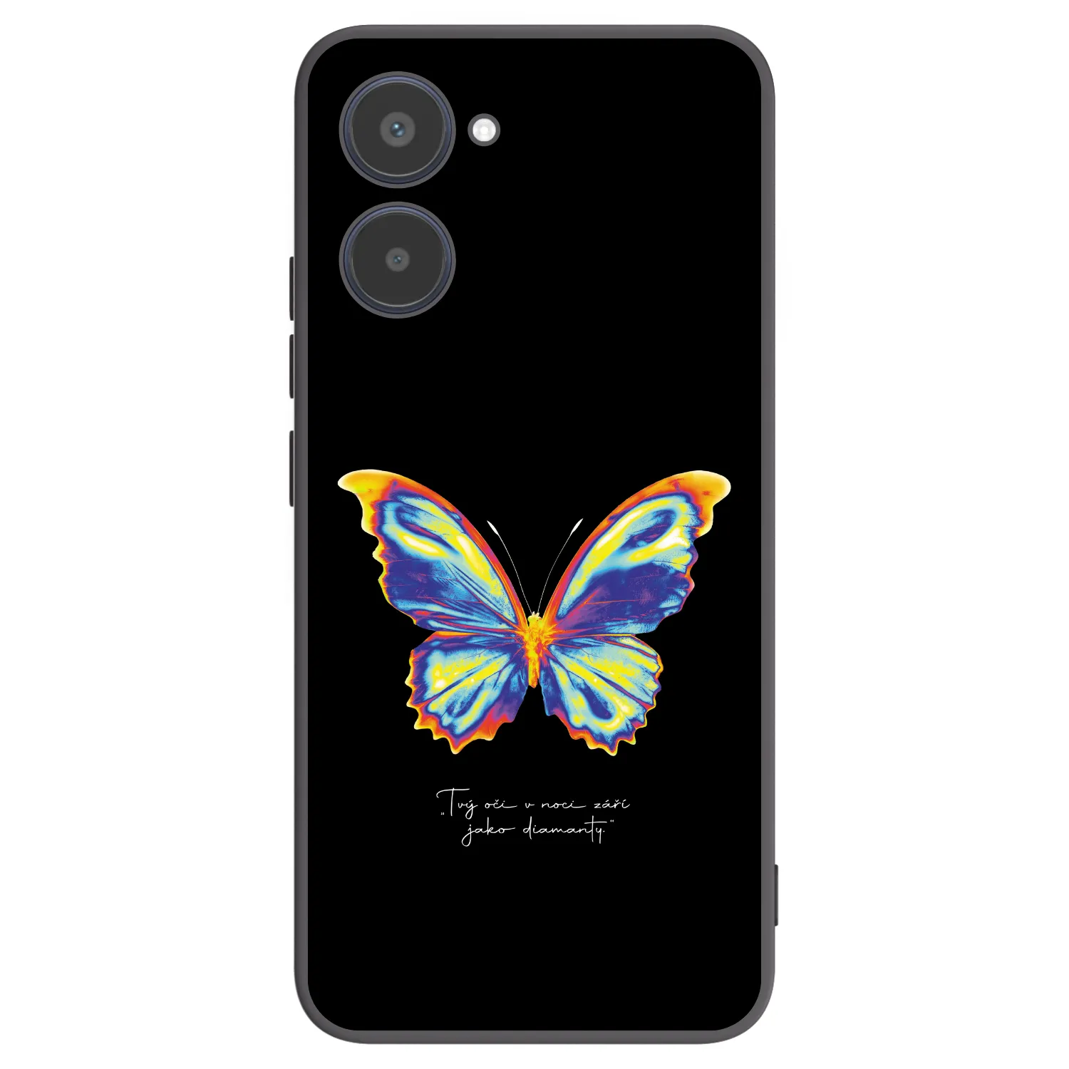 Picasee silikonowe czarne etui na Realme 10 4G - Diamanty Black