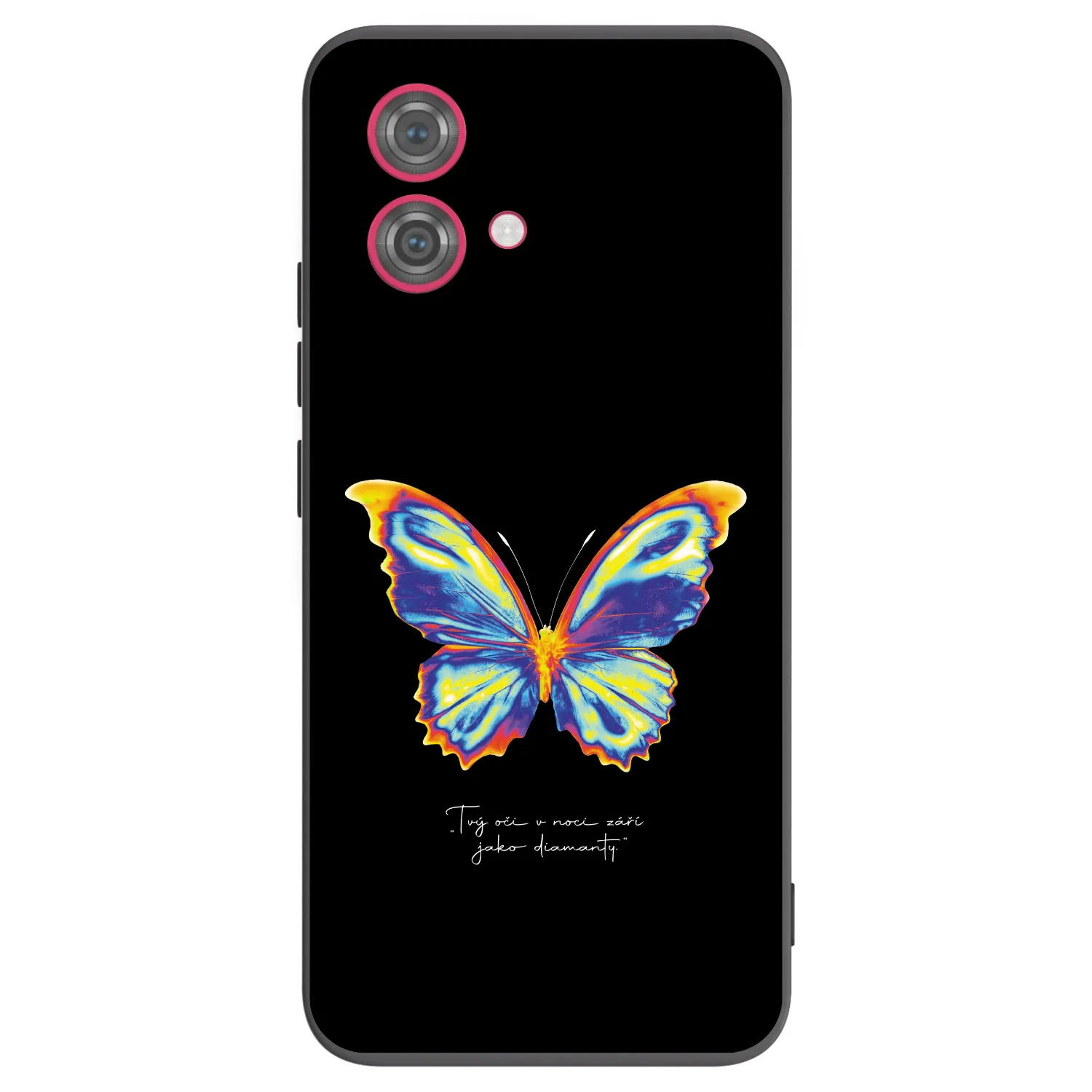 Picasee silikonowe czarne etui na Motorola Moto G84 5G - Diamanty Black