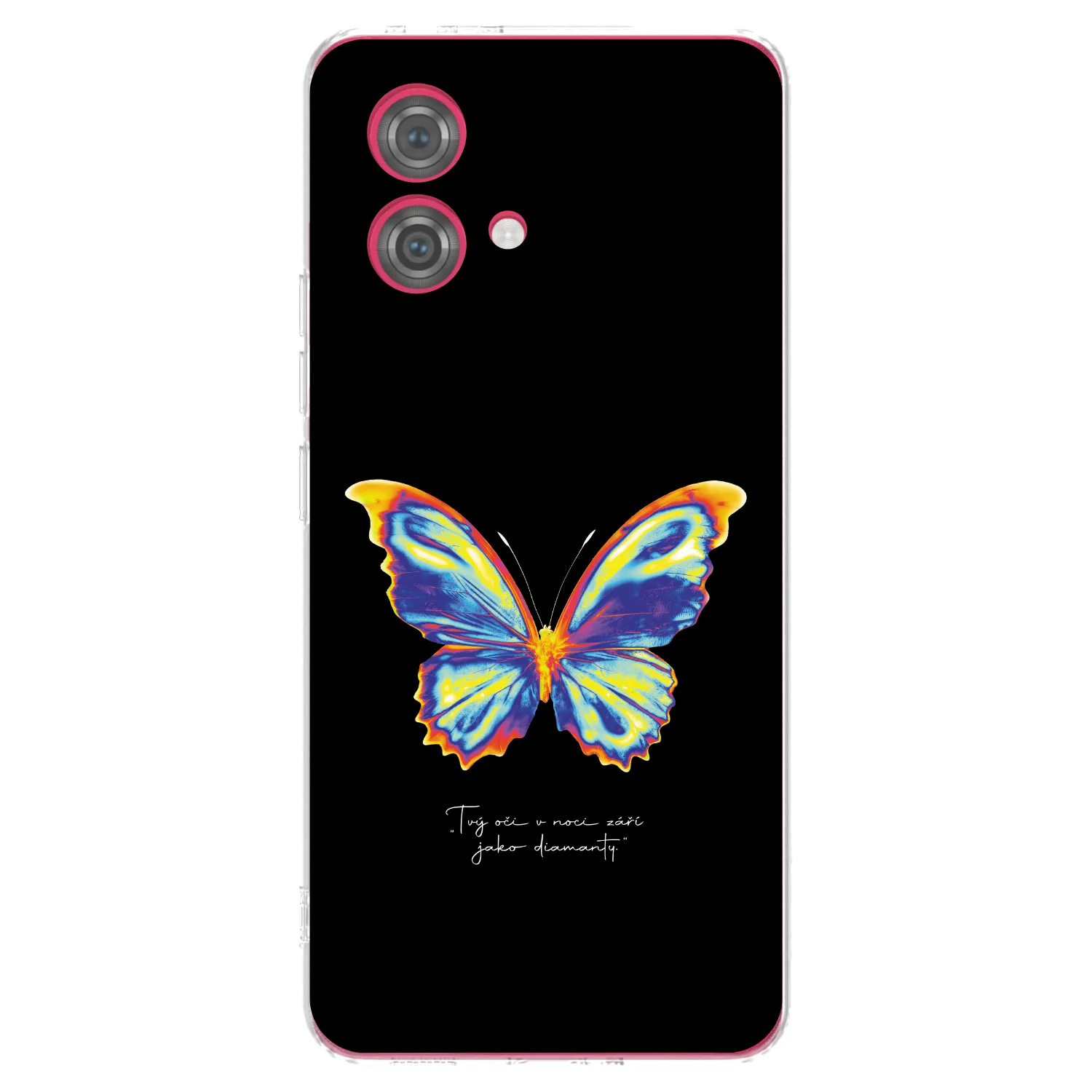 Picasee silikonowe przeźroczyste etui na Motorola Moto G84 5G - Diamanty Black