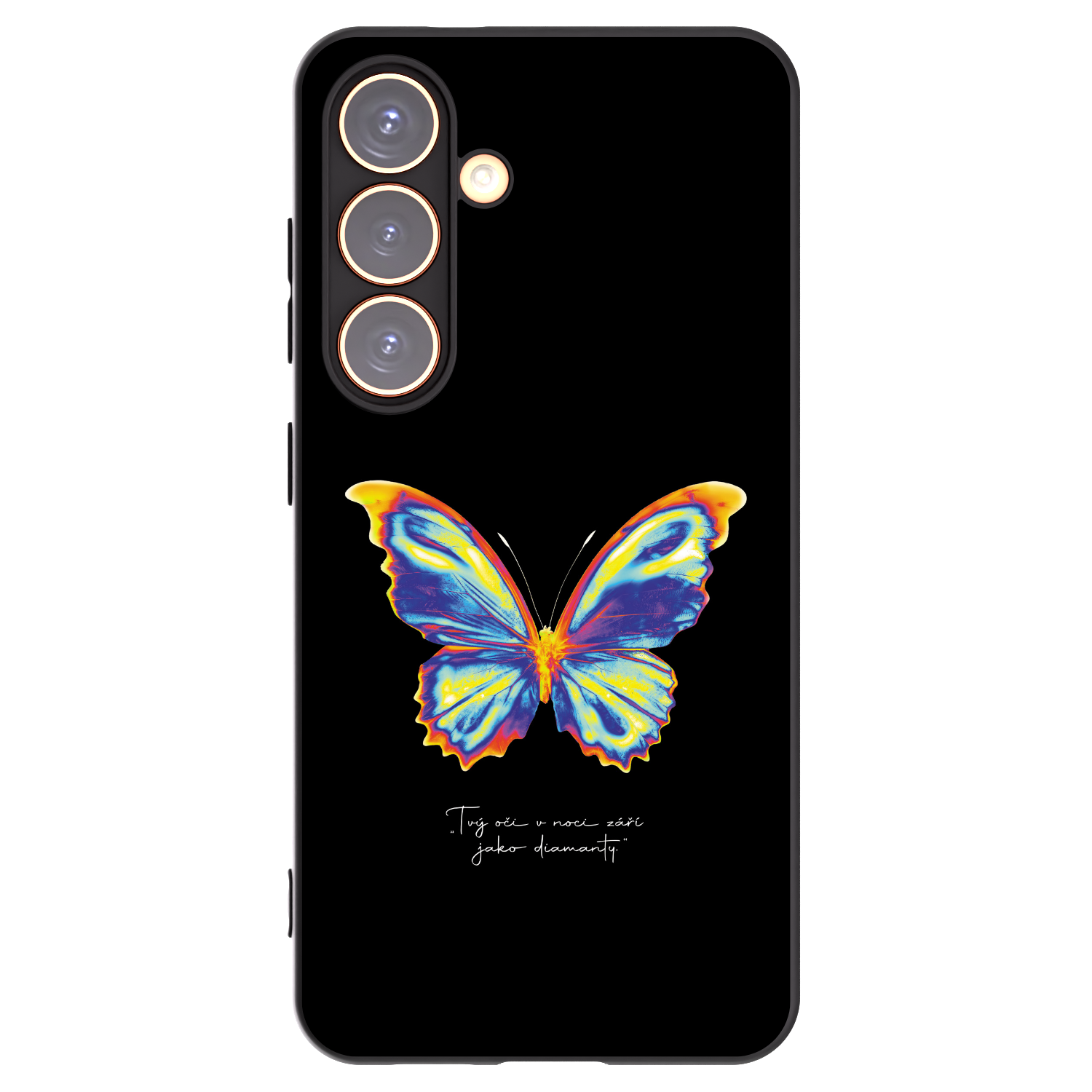 Picasee silikonowe czarne etui na Samsung Galaxy S24 S921B 5G - Diamanty Black
