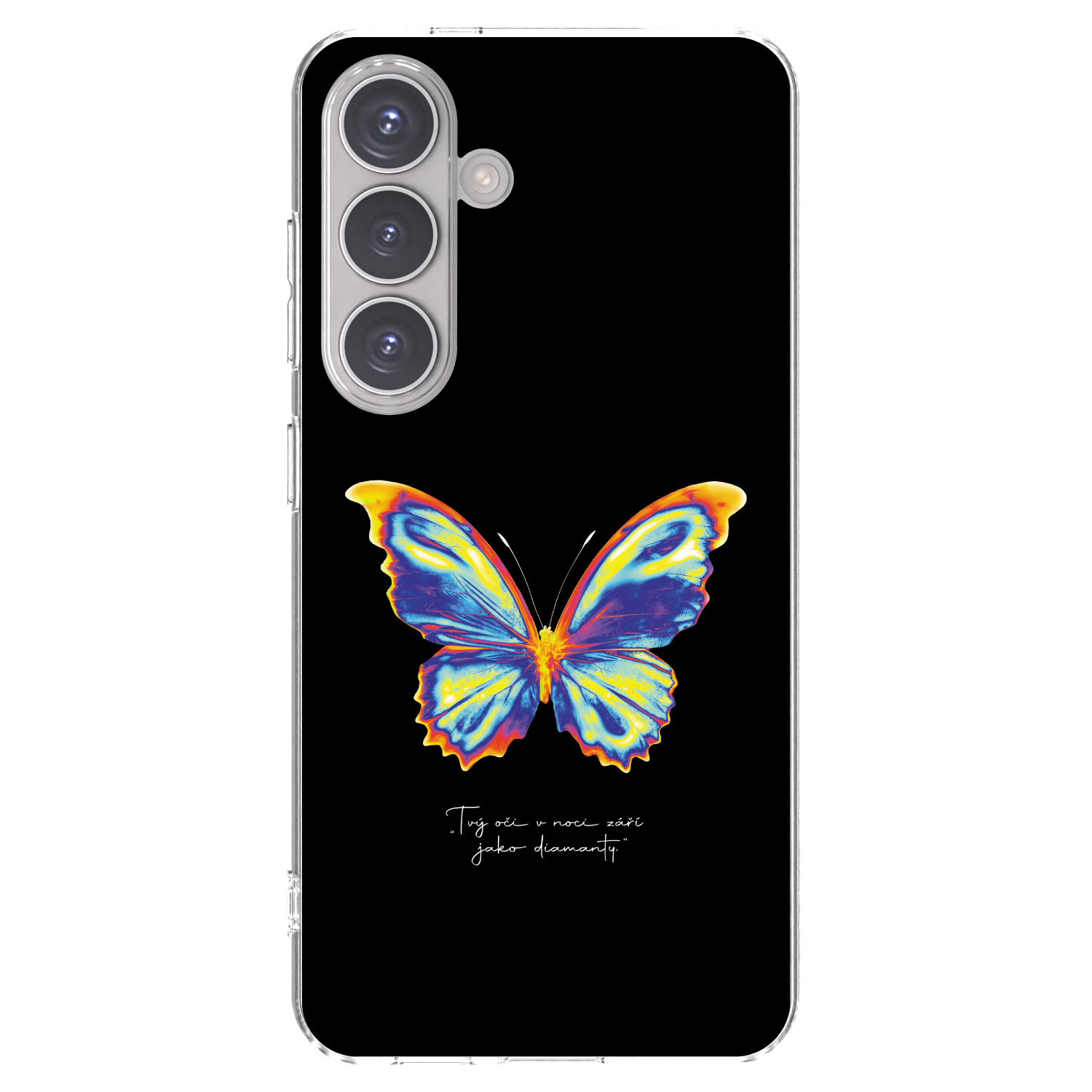 Picasee silikonowe przeźroczyste etui na Samsung Galaxy S24 S921B 5G - Diamanty Black