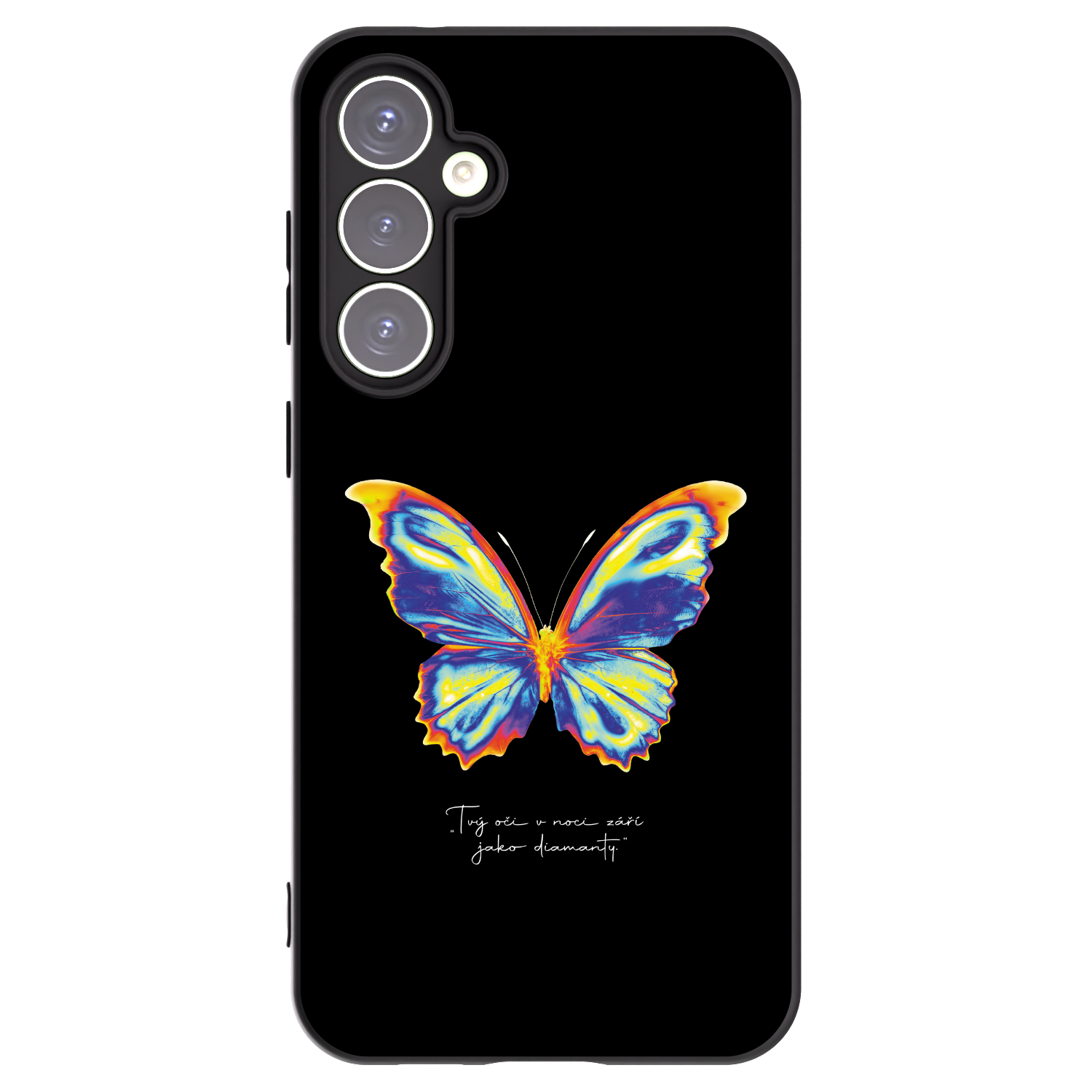 Picasee silikonowe czarne etui na Samsung Galaxy S23 FE S711B - Diamanty Black