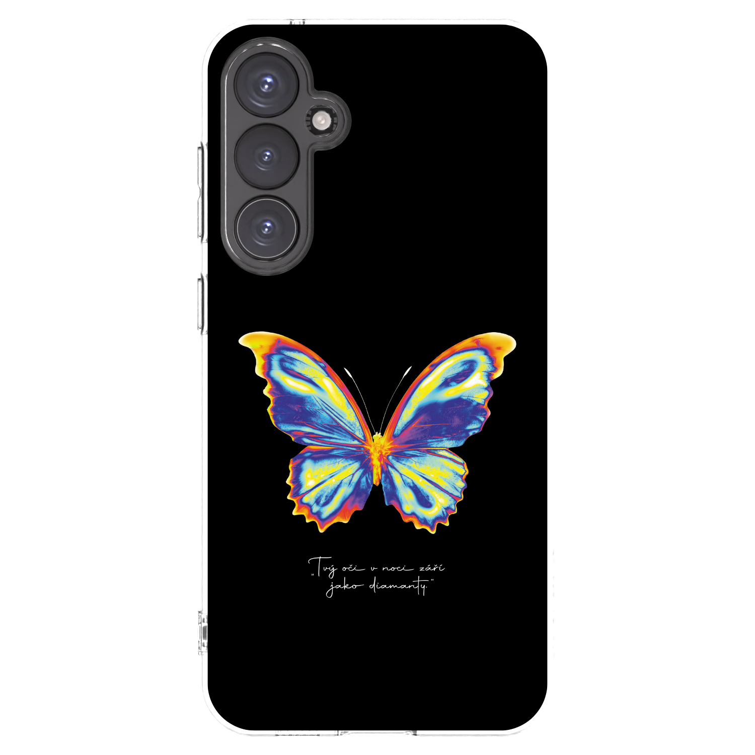 Picasee silikonowe przeźroczyste etui na Samsung Galaxy S23 FE S711B - Diamanty Black