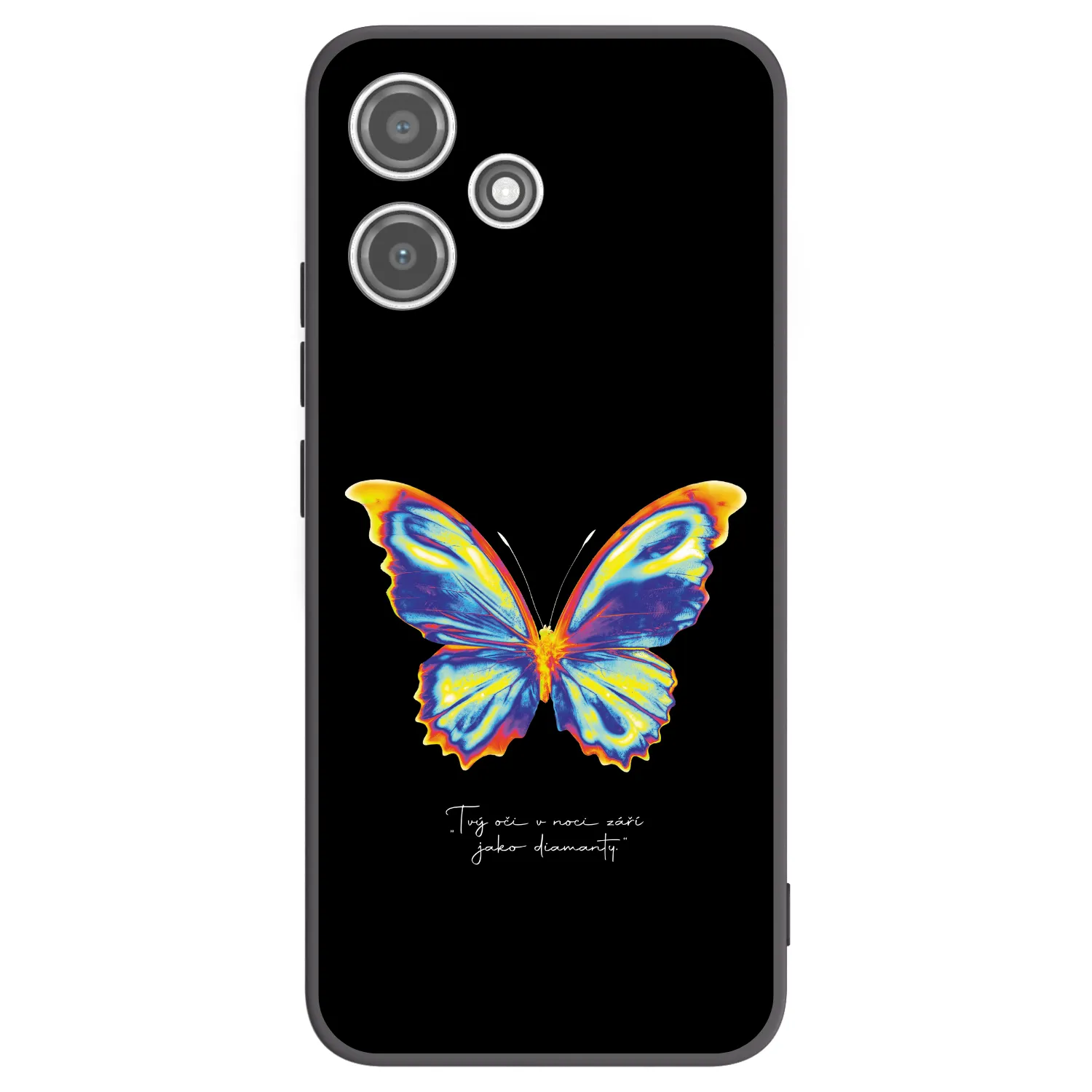 Picasee silikonowe czarne etui na Xiaomi Redmi 12 5G - Diamanty Black