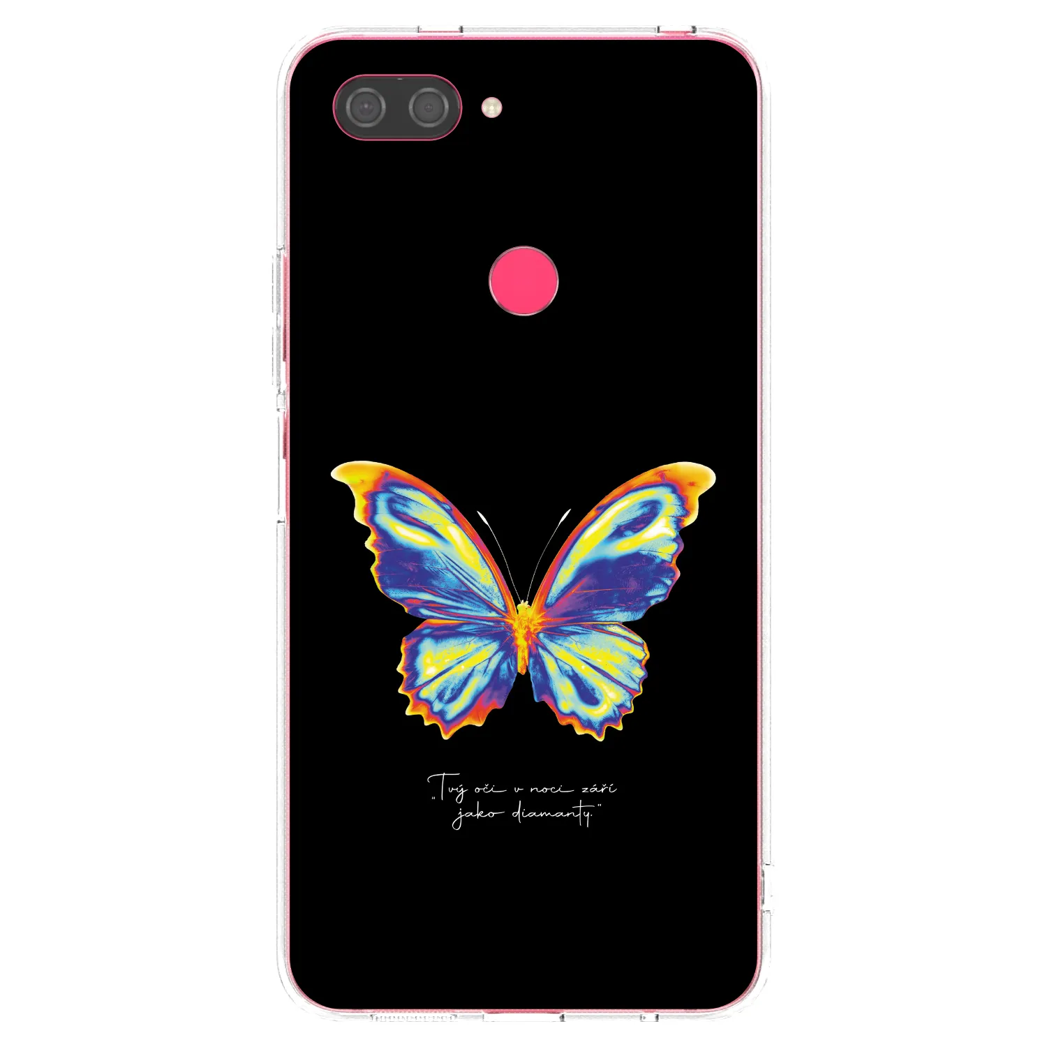 Picasee silikonowe przeźroczyste etui na Xiaomi Mi 8 Lite - Diamanty Black