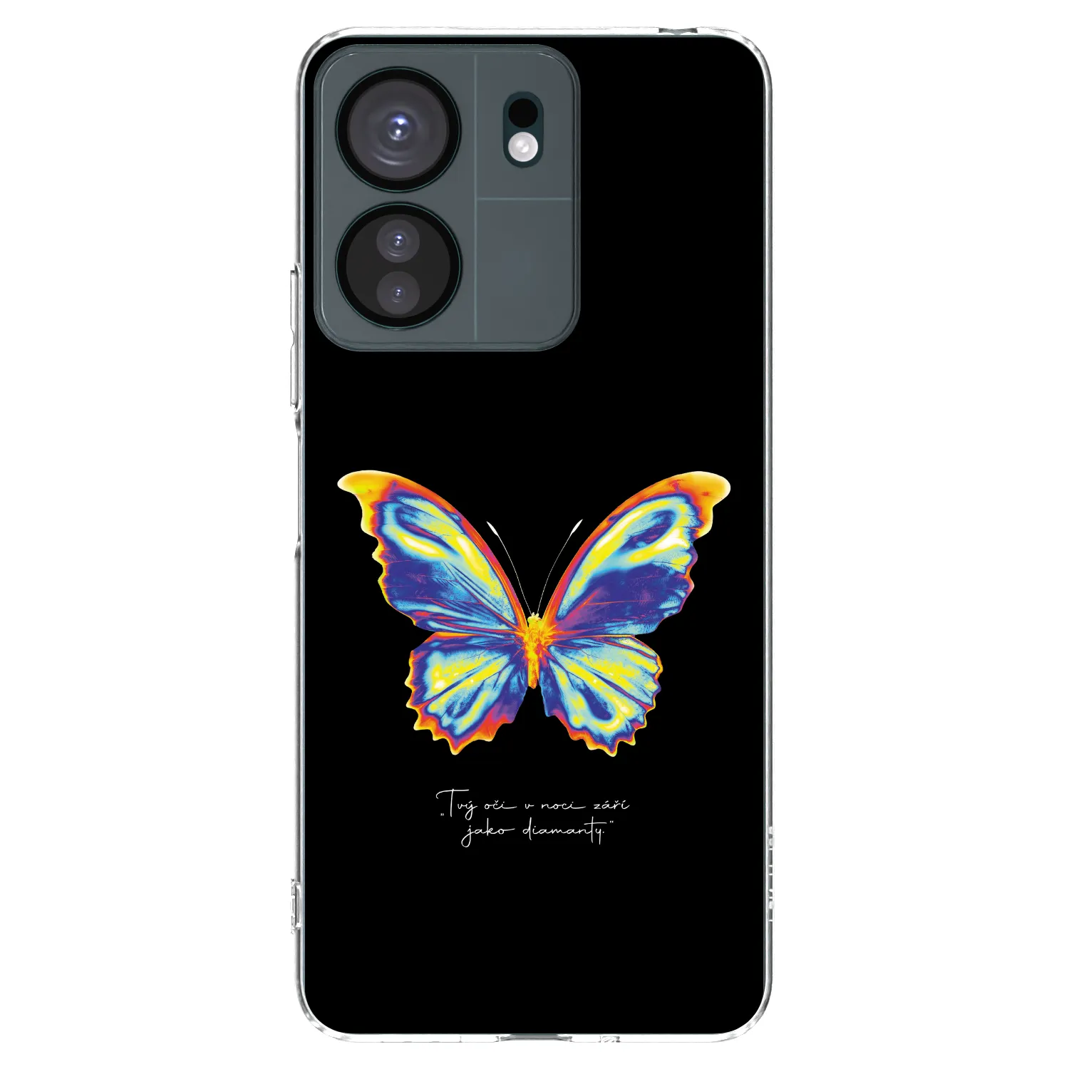 Picasee silikonowe przeźroczyste etui na Xiaomi Redmi 13C 4G - Diamanty Black