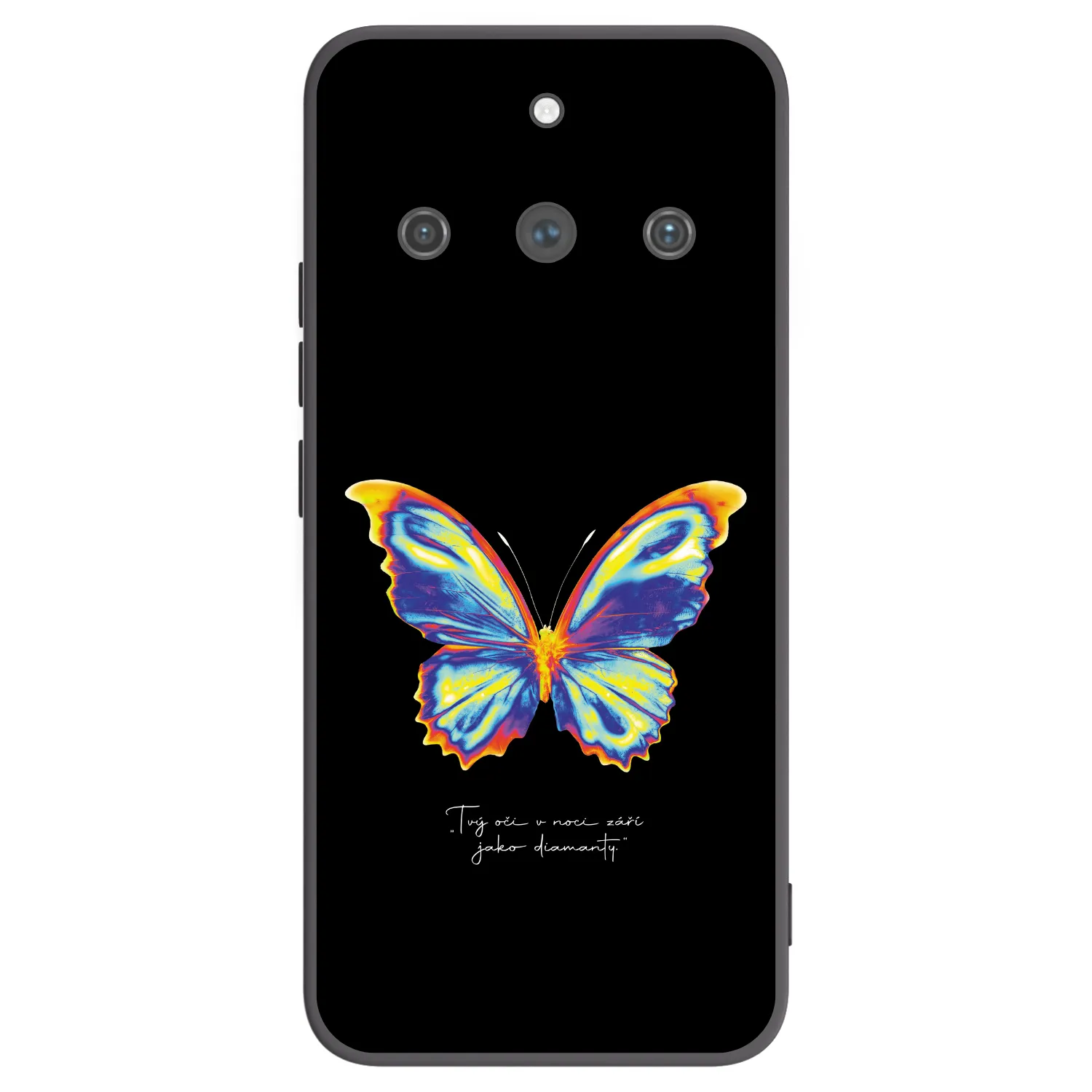 Picasee silikonowe czarne etui na Realme 11 Pro+ - Diamanty Black