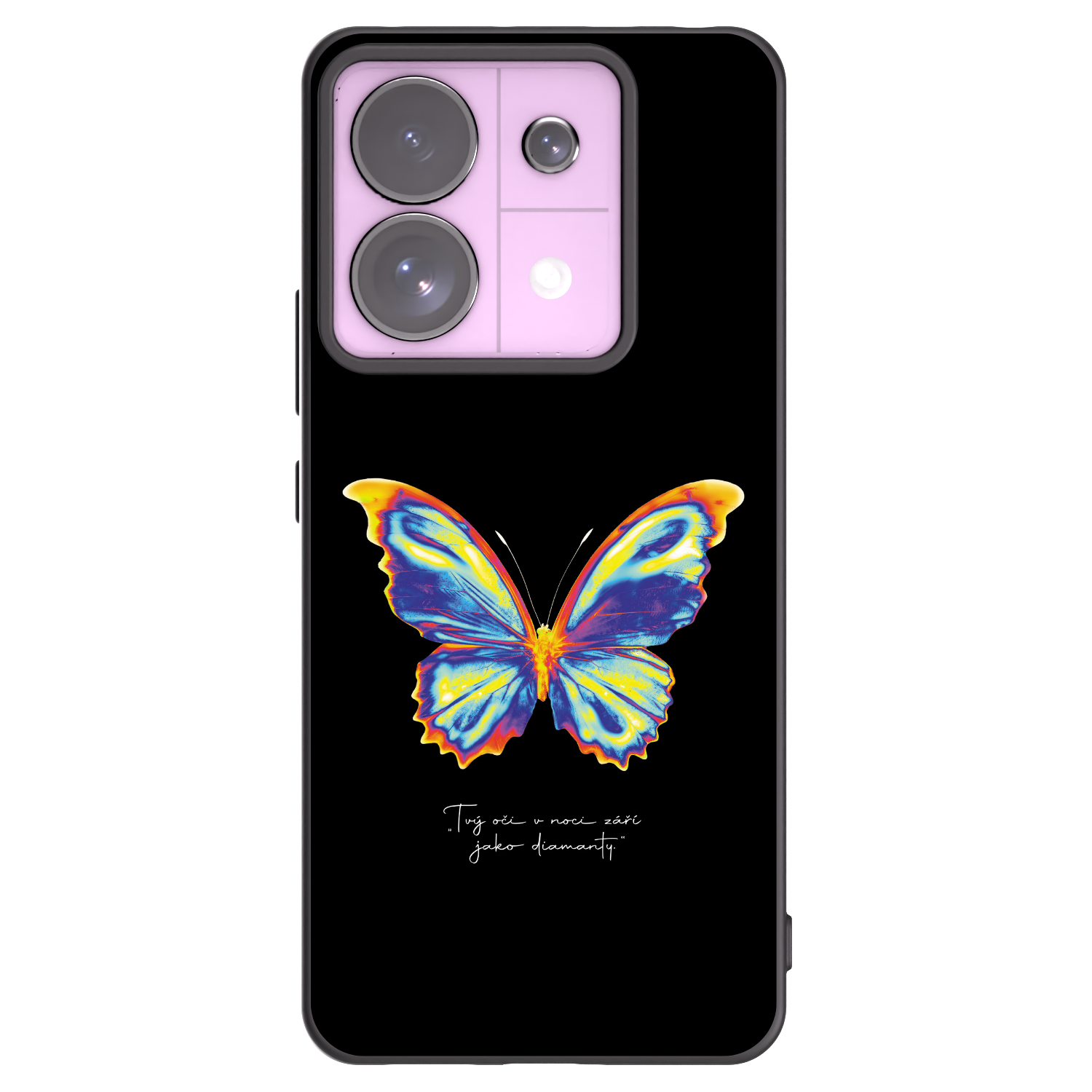 Picasee silikonowe czarne etui na Xiaomi Redmi Note 13 Pro 5G - Diamanty Black