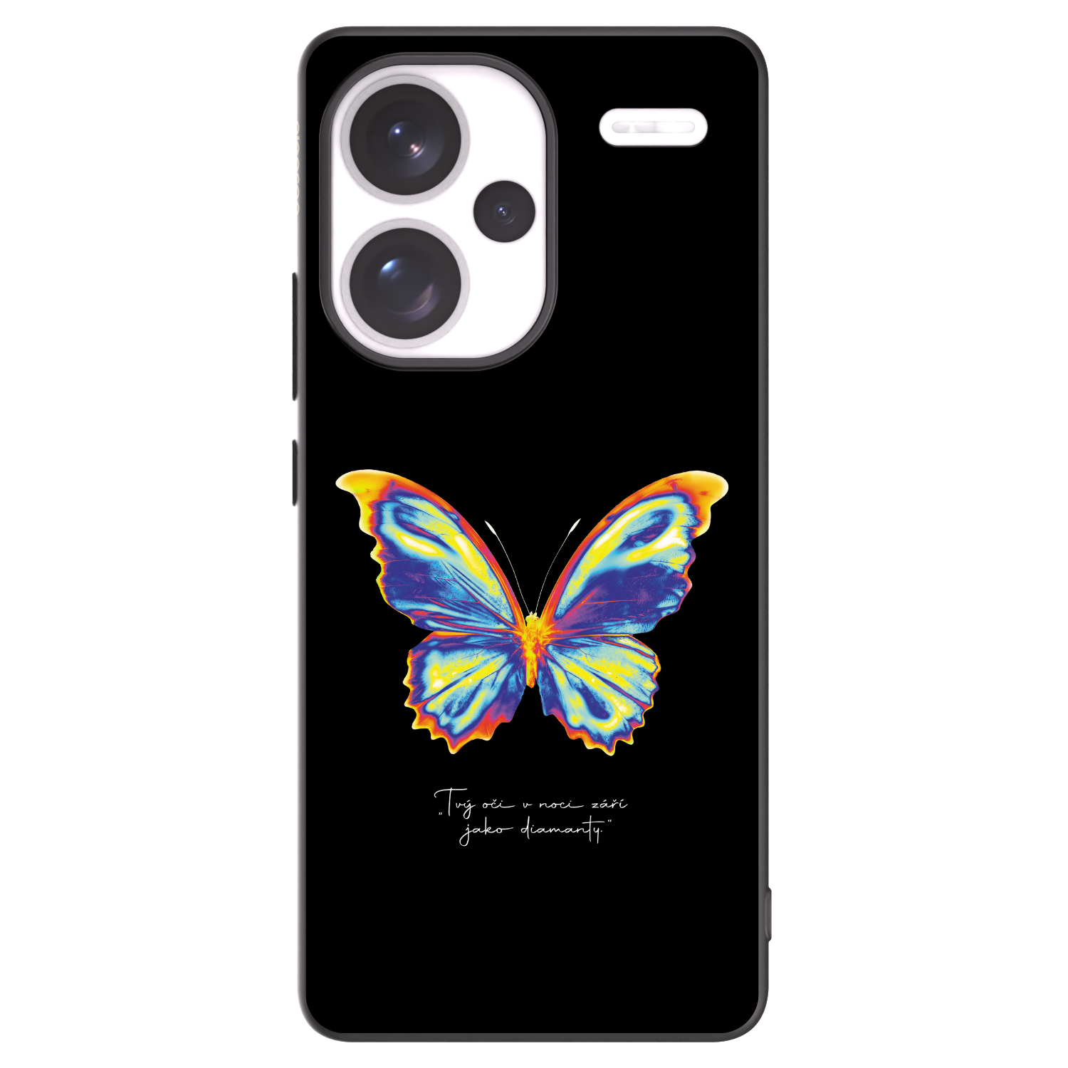 Picasee silikonowe czarne etui na Xiaomi Redmi Note 13 Pro+ 5G - Diamanty Black