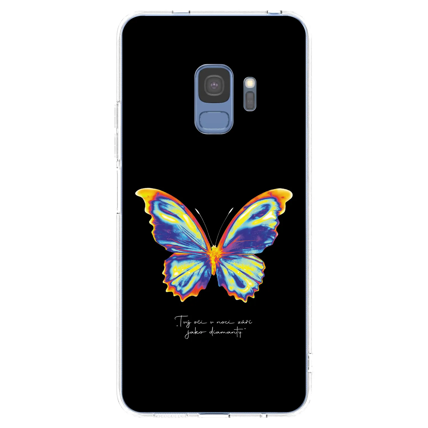 Picasee silikonowe przeźroczyste etui na Samsung Galaxy S9 G960F - Diamanty Black